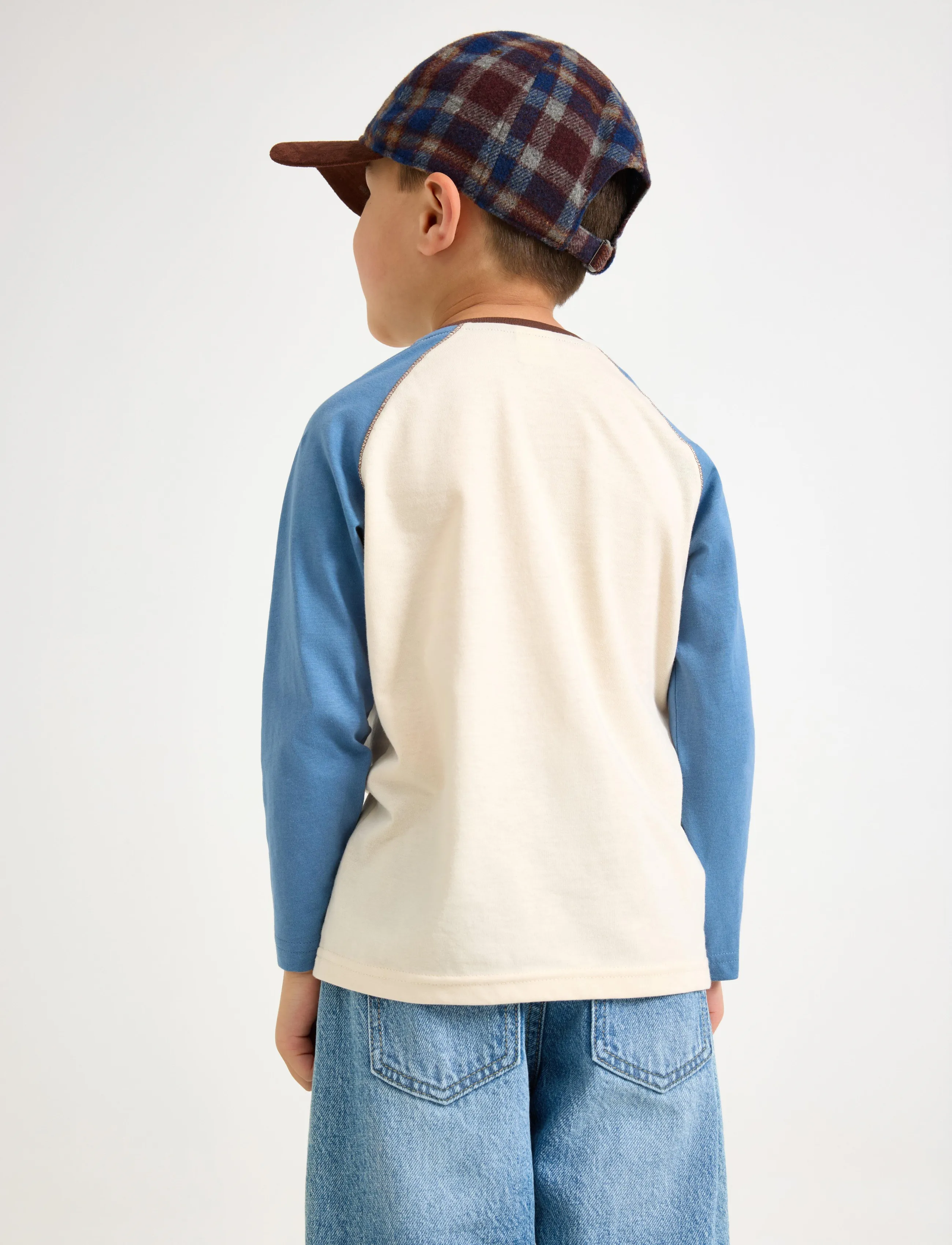 Lindex - Long-sleeved top with reversible sequins motif - light beige - 3