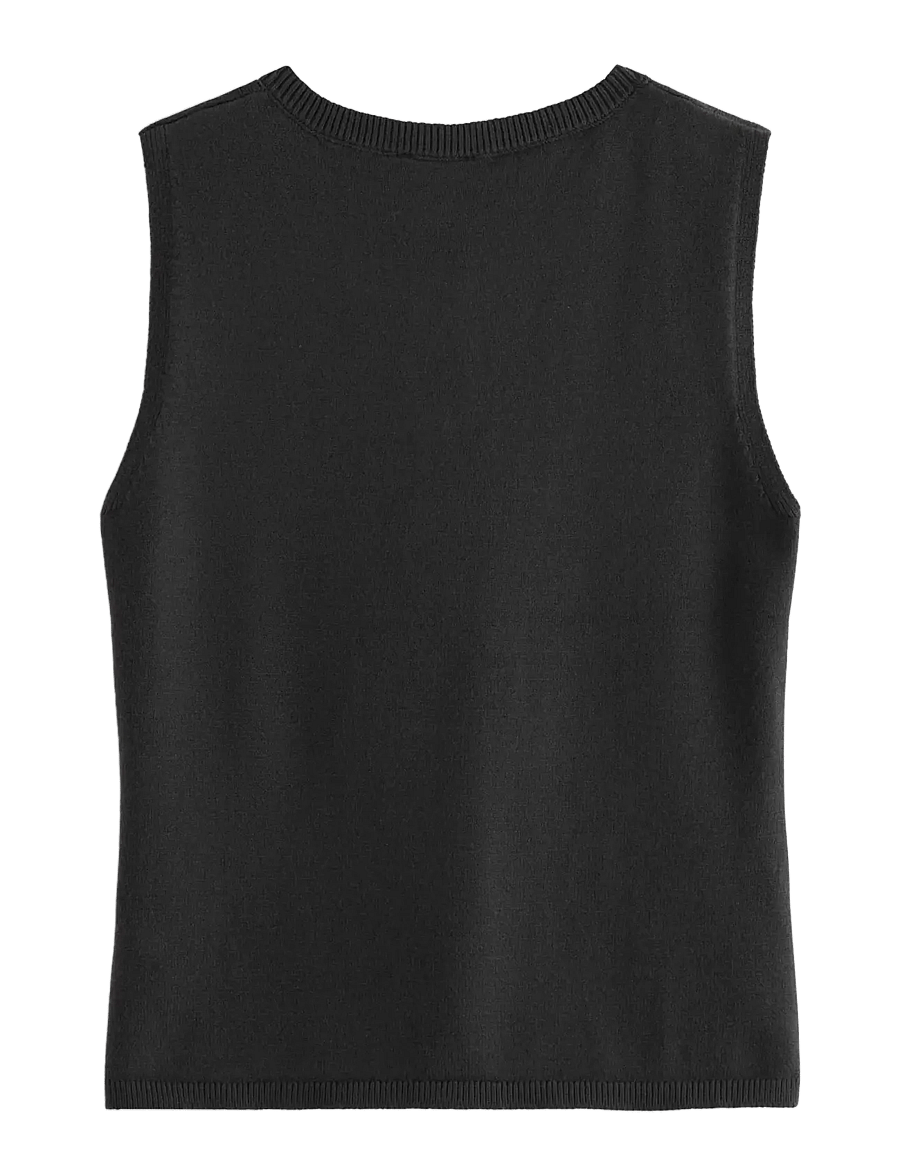 Lindex - Knitted vest - kootud vestid - black - 2