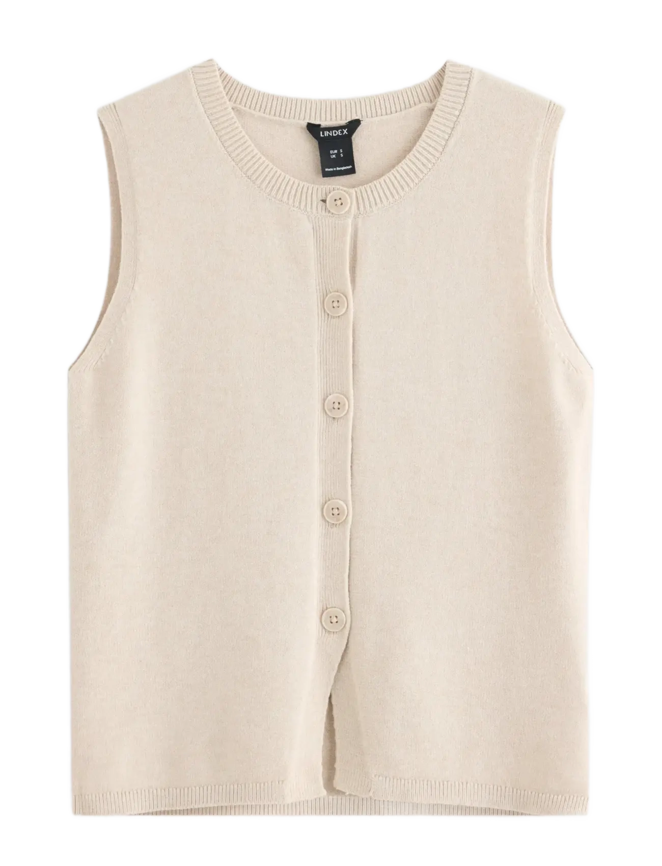 Lindex Knitted vest - Kootud vestid - LIGHT BEIGE / beige