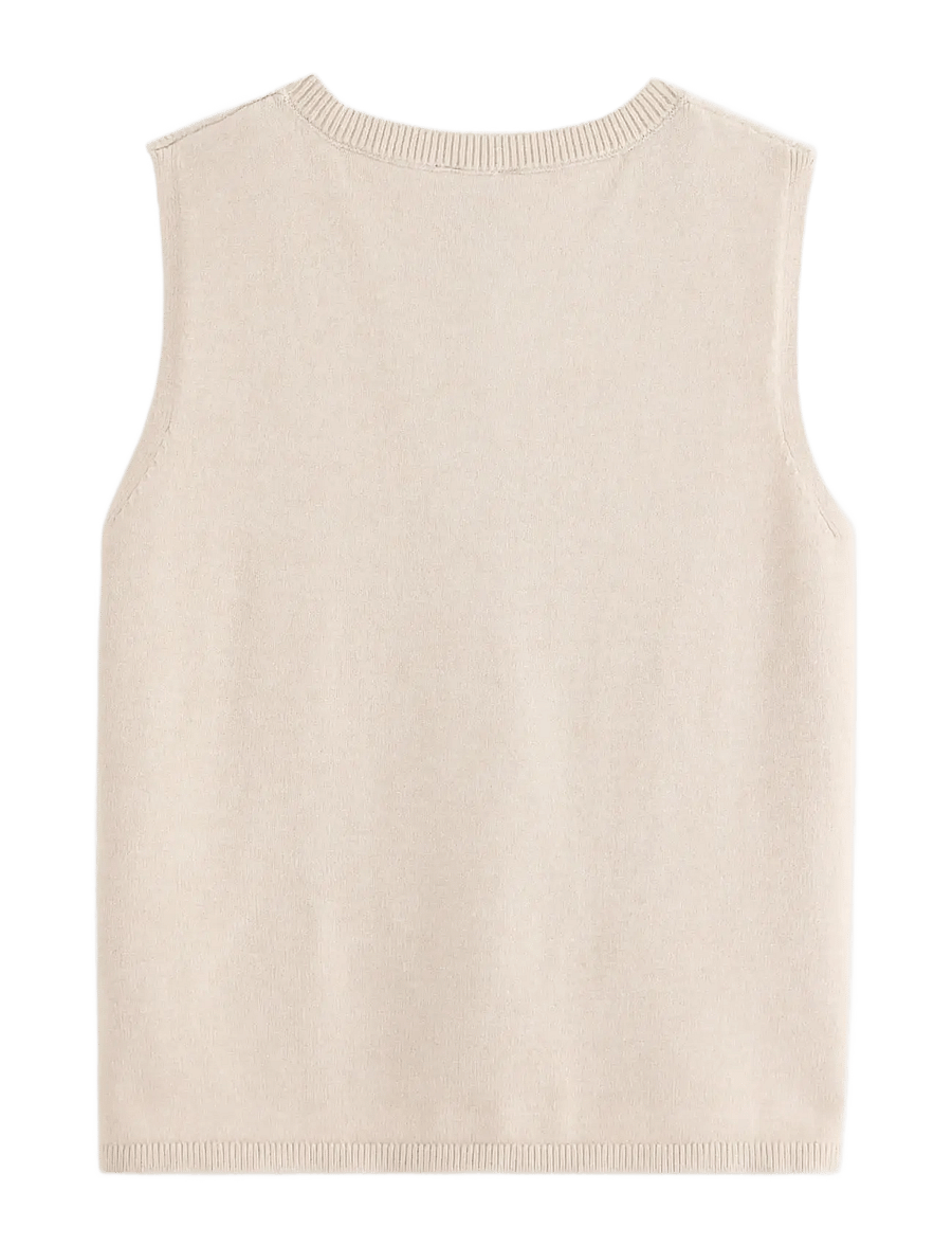 Lindex - Knitted vest - strickwesten - light beige - 2