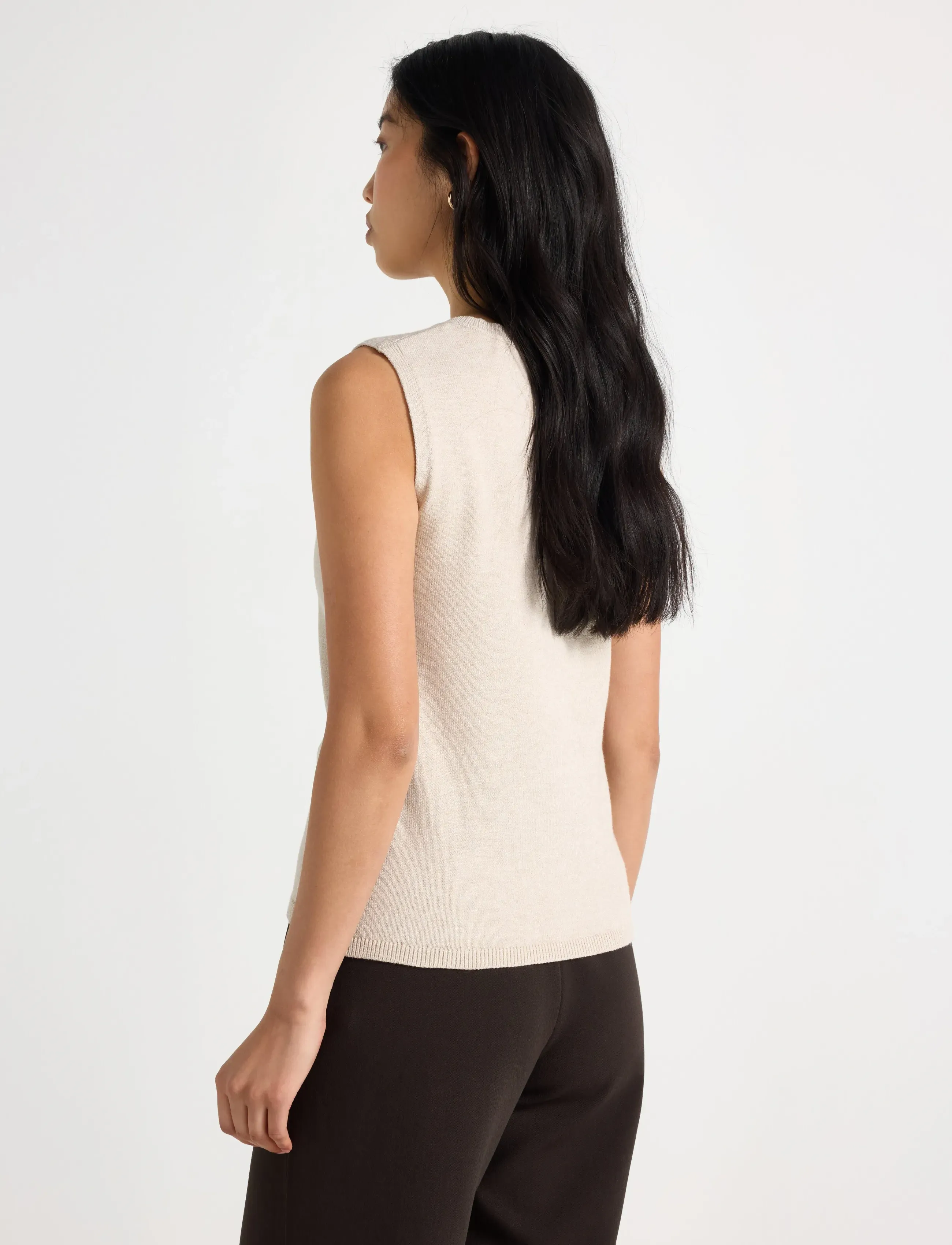 Lindex - Knitted vest - light beige - 3