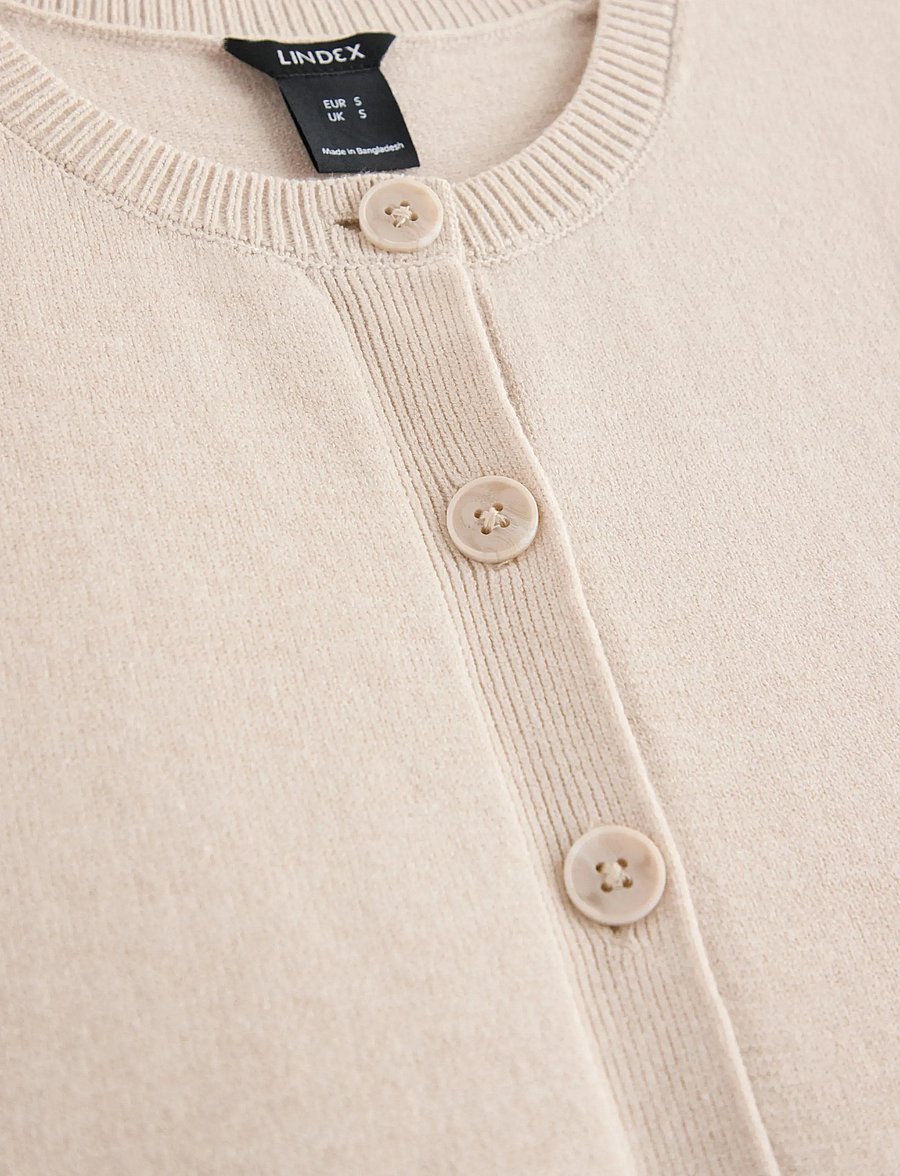 Lindex - Knitted vest - strickwesten - light beige - 5