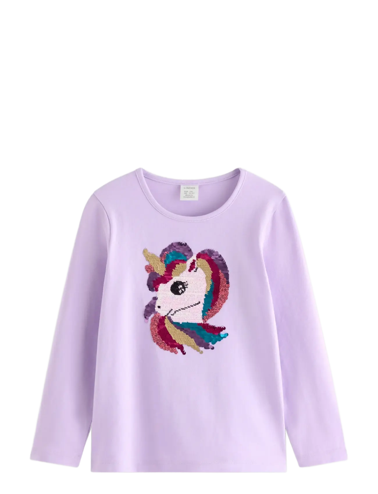 Lindex Long-sleeved top with reversible sequins - Pikkade varrukatega T-särgid - LIGHT LILAC / purple
