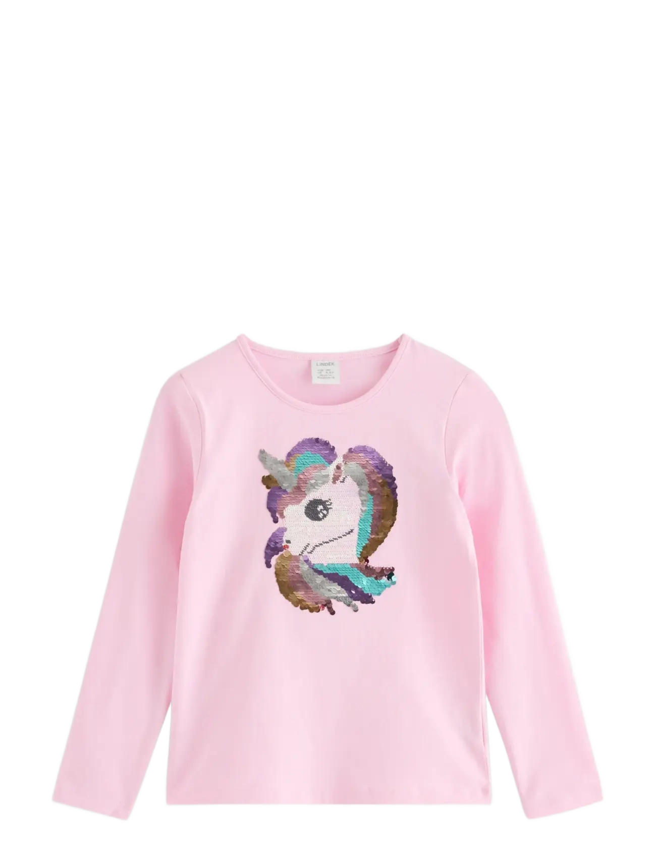 Lindex Long-sleeved top with reversible sequins - Pikkade varrukatega T-särgid - LIGHT PINK / pink/rose