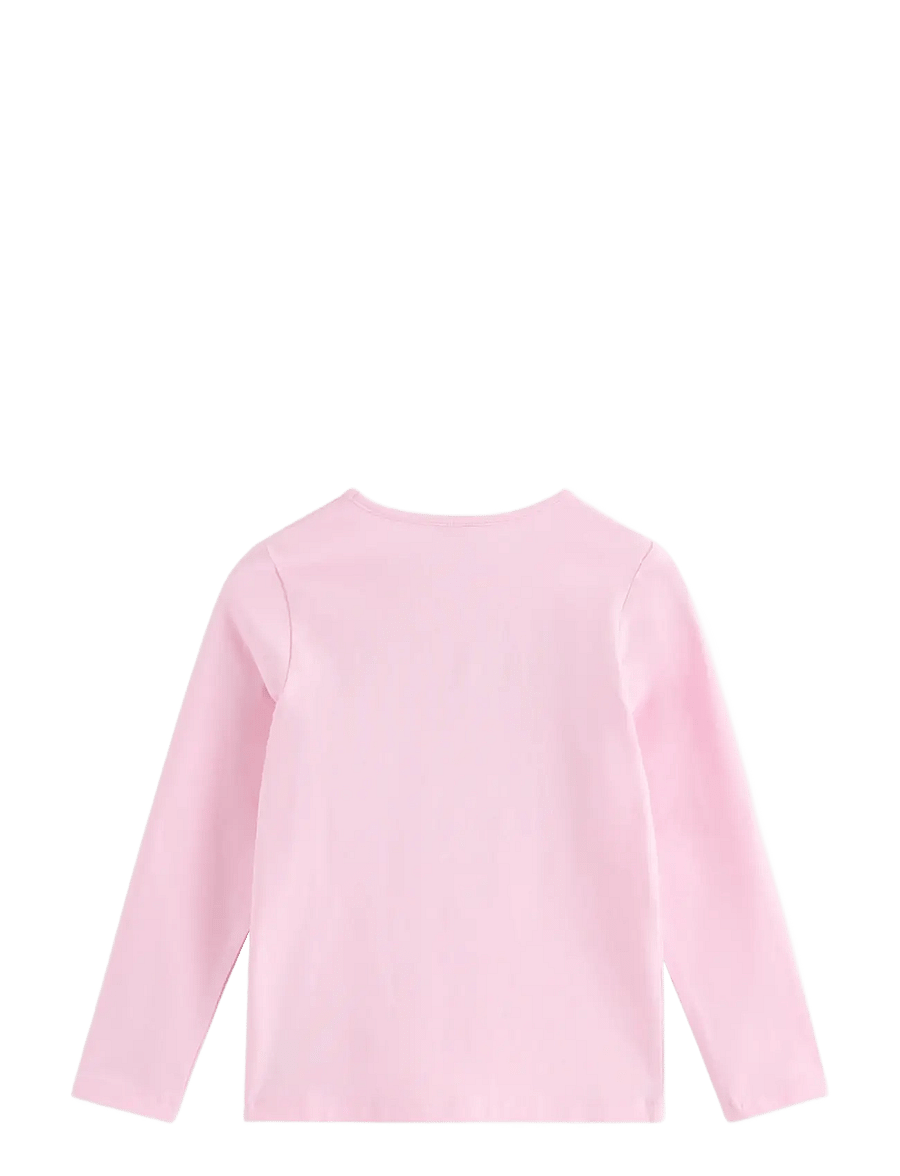 Lindex - Long-sleeved top with reversible sequins - langærmede t-shirts - light pink - 2