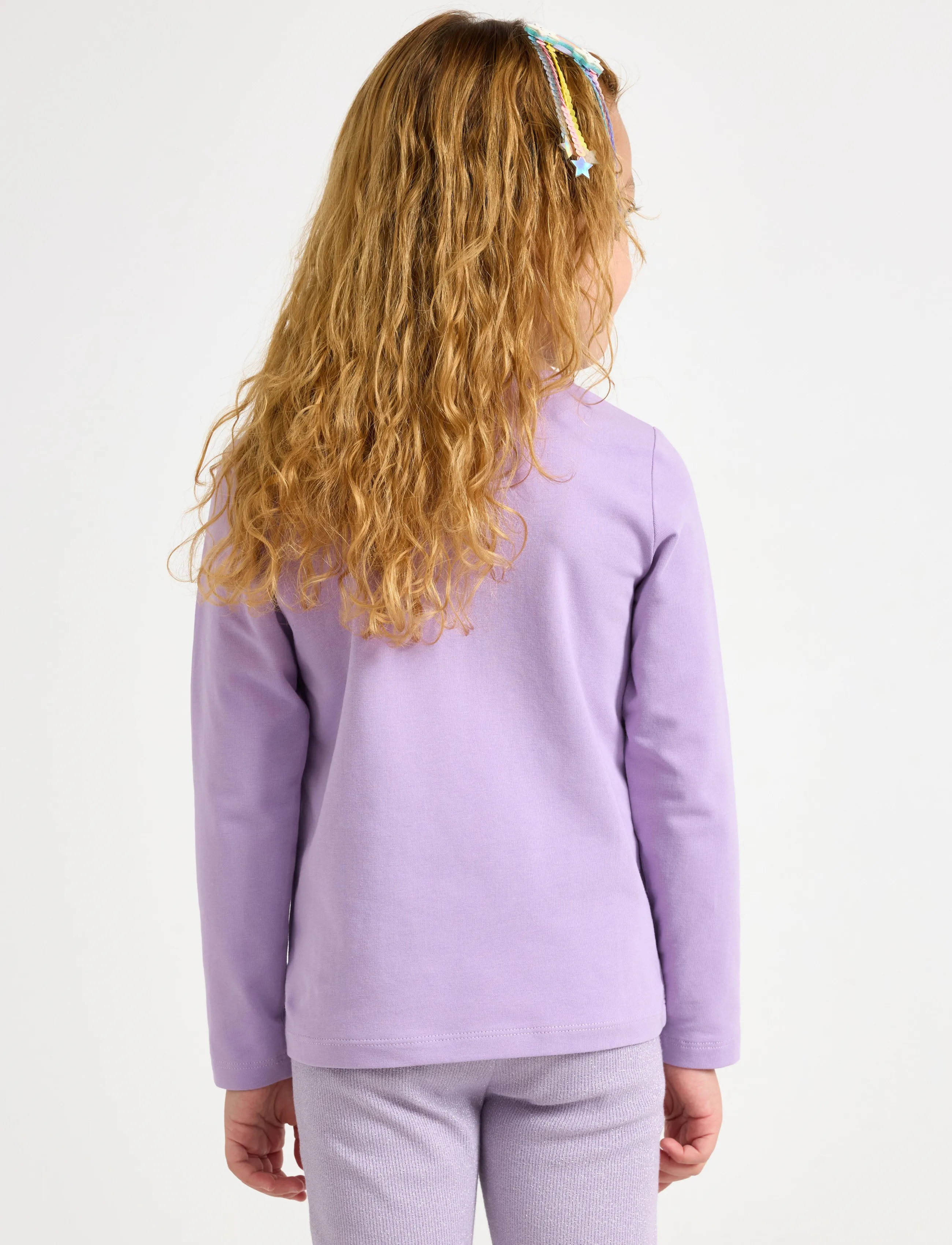 Lindex - Long-sleeved top with reversible sequins - langärmelig - lilac - 3