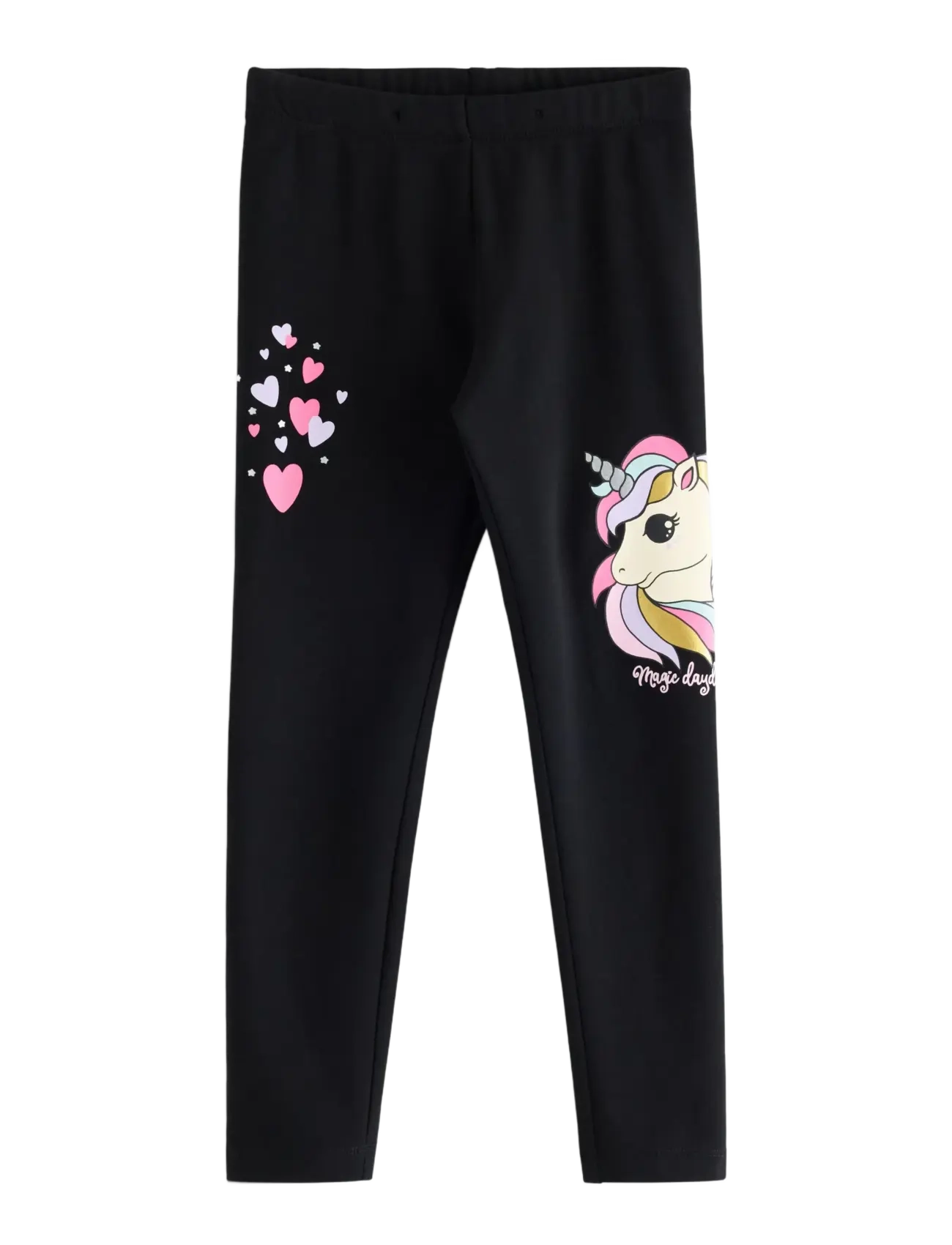 Lindex Leggings with brushed inside - Hosen - BLACK / black