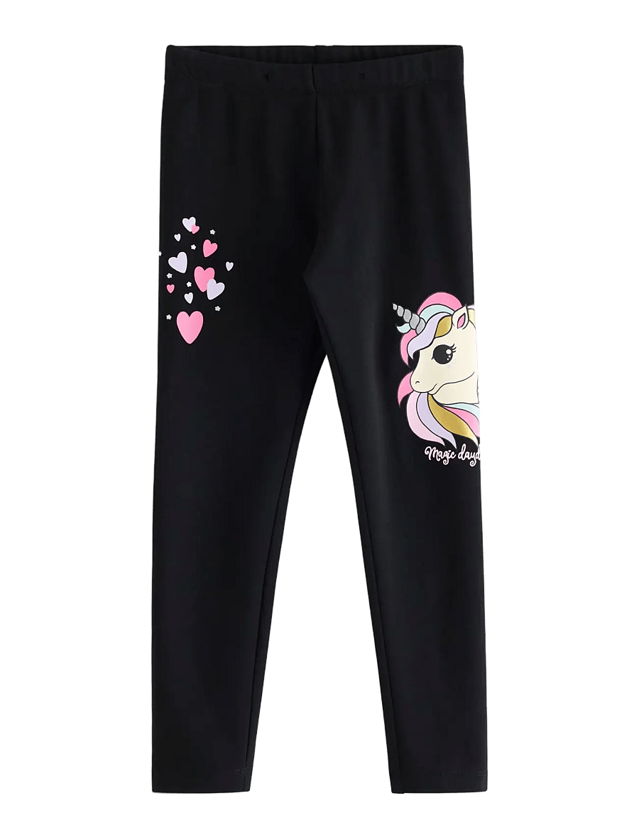 Lindex - Leggings with brushed inside - leggings - black - 1