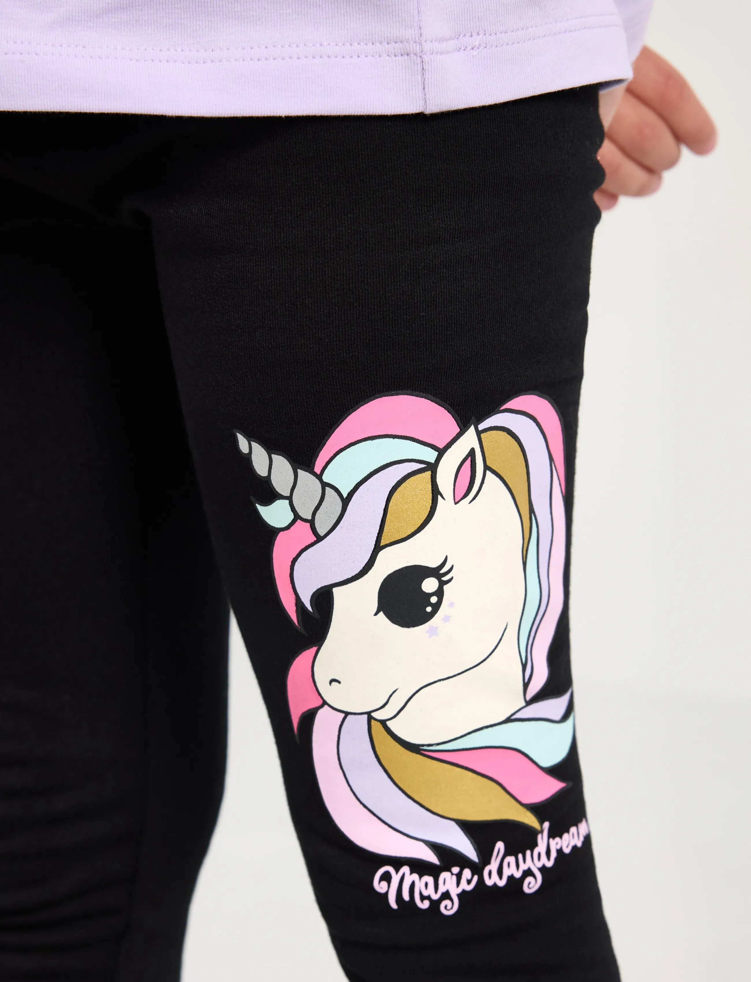 Lindex - Leggings with brushed inside - leggings - black - 4