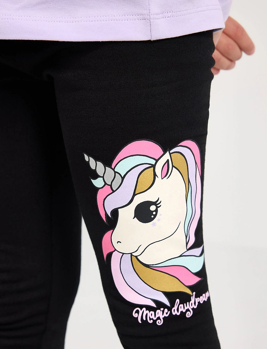 Lindex - Leggings with brushed inside - leggings - black - 4