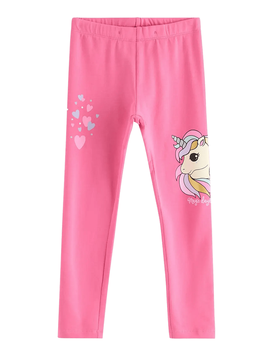 Lindex - Leggings with brushed inside - leggings - pink - 1