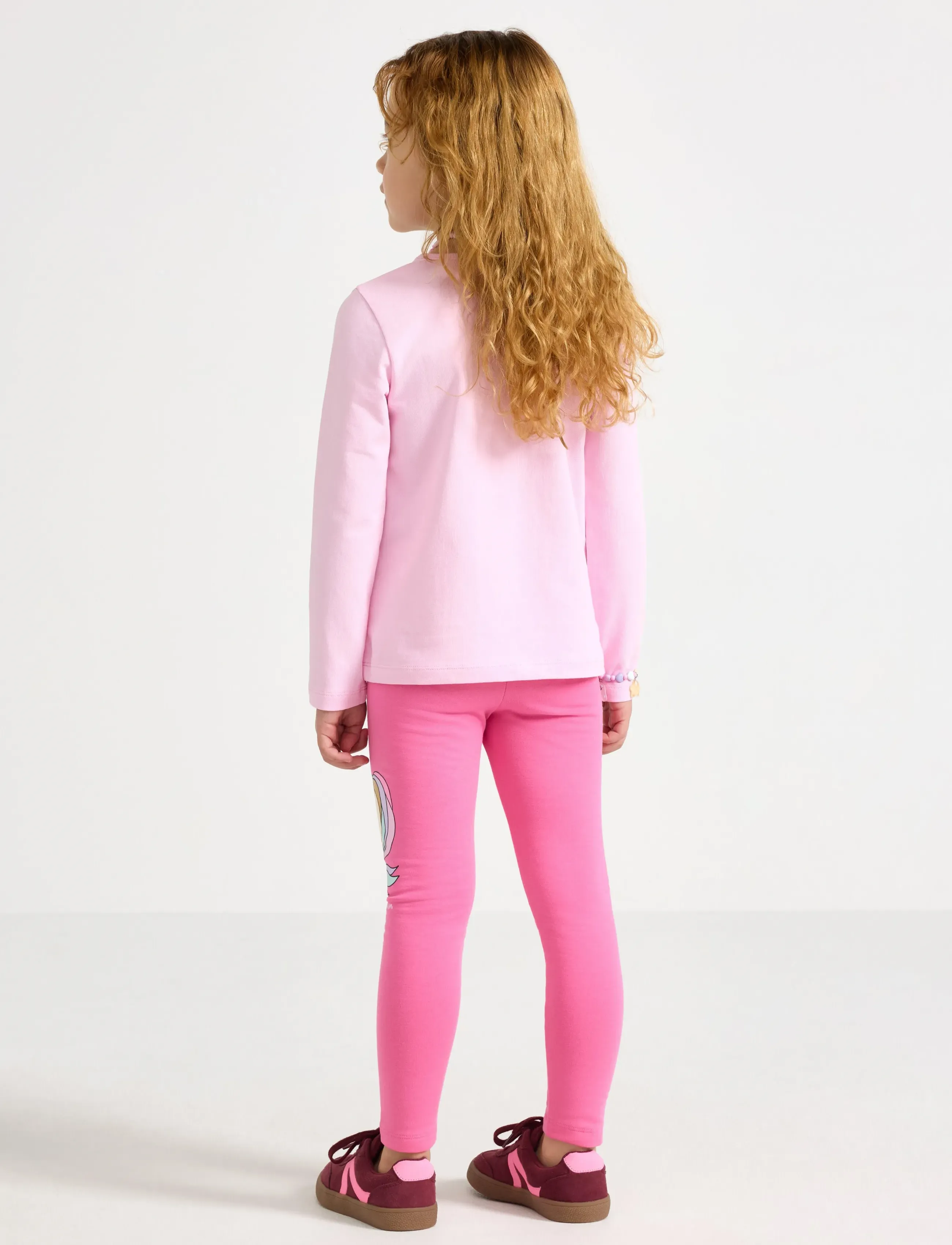 Lindex - Leggings with brushed inside - leggings - pink - 3