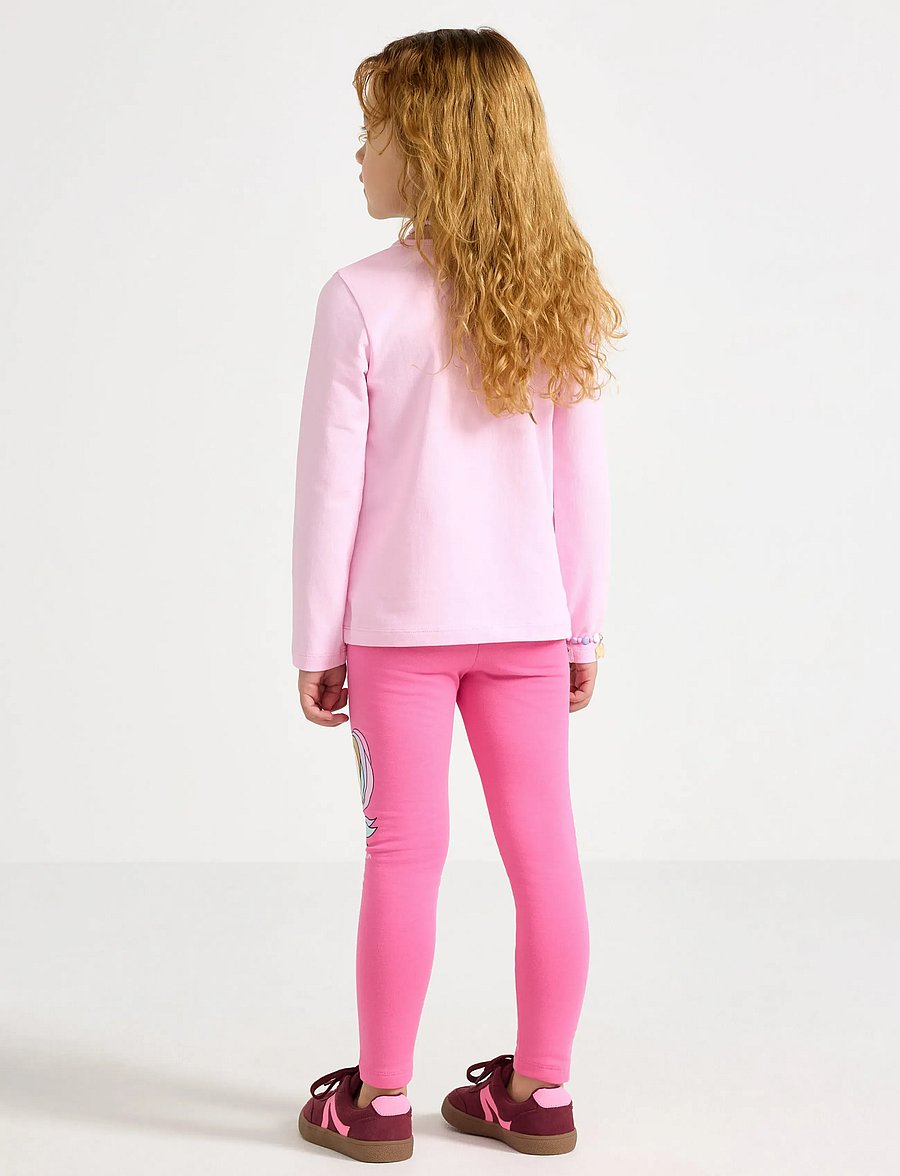 Lindex - Leggings with brushed inside - leggings - pink - 3