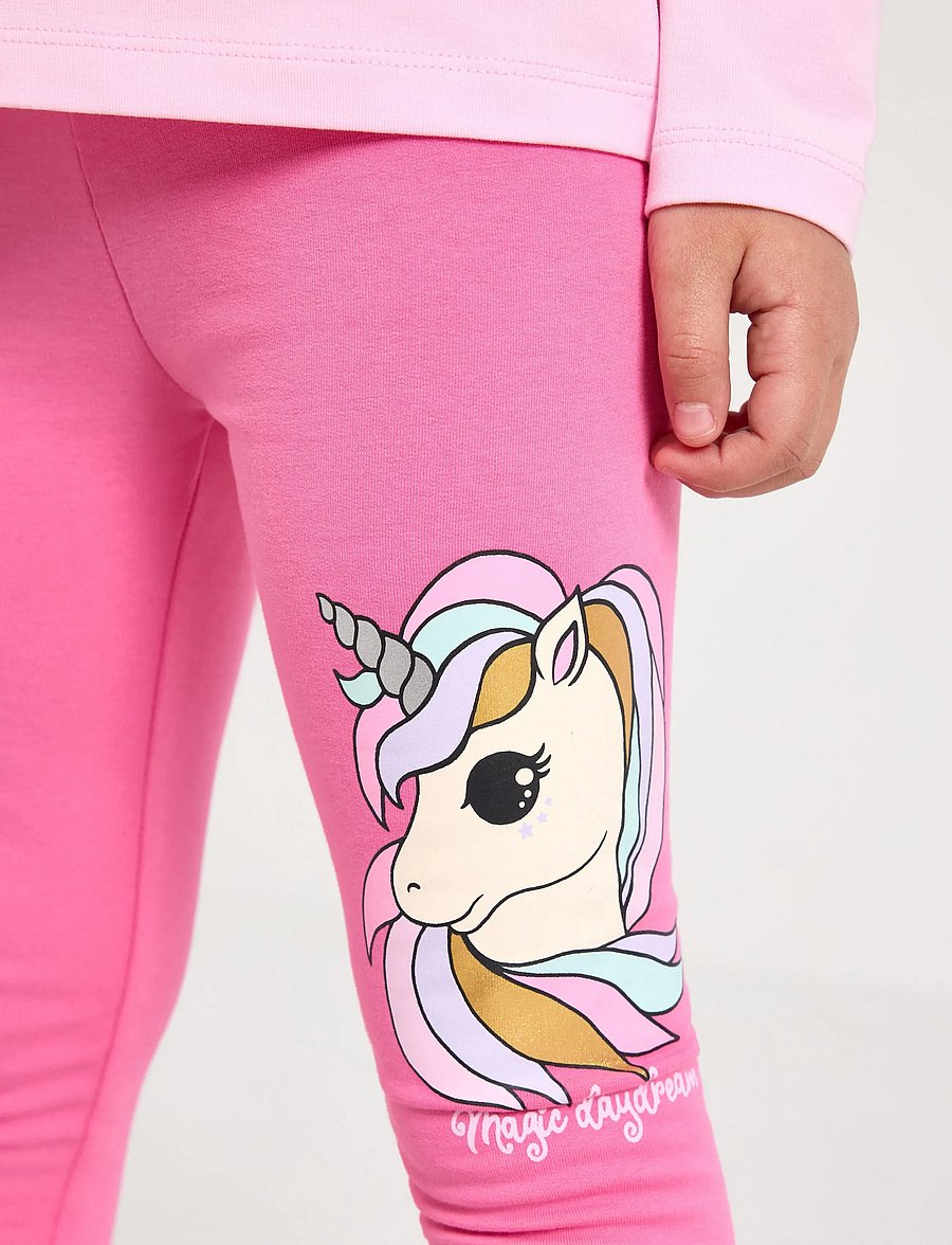 Lindex - Leggings with brushed inside - leggings - pink - 4