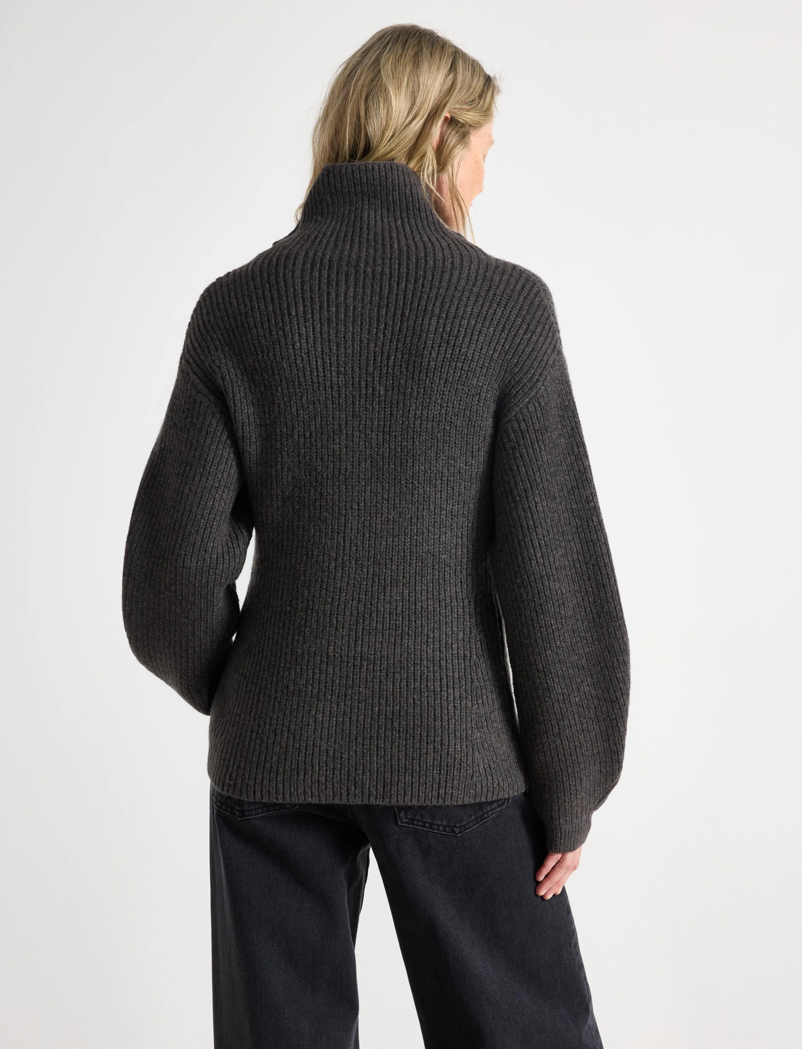 Lindex - Knitted zip cardigan - kardiganid - dark grey - 3