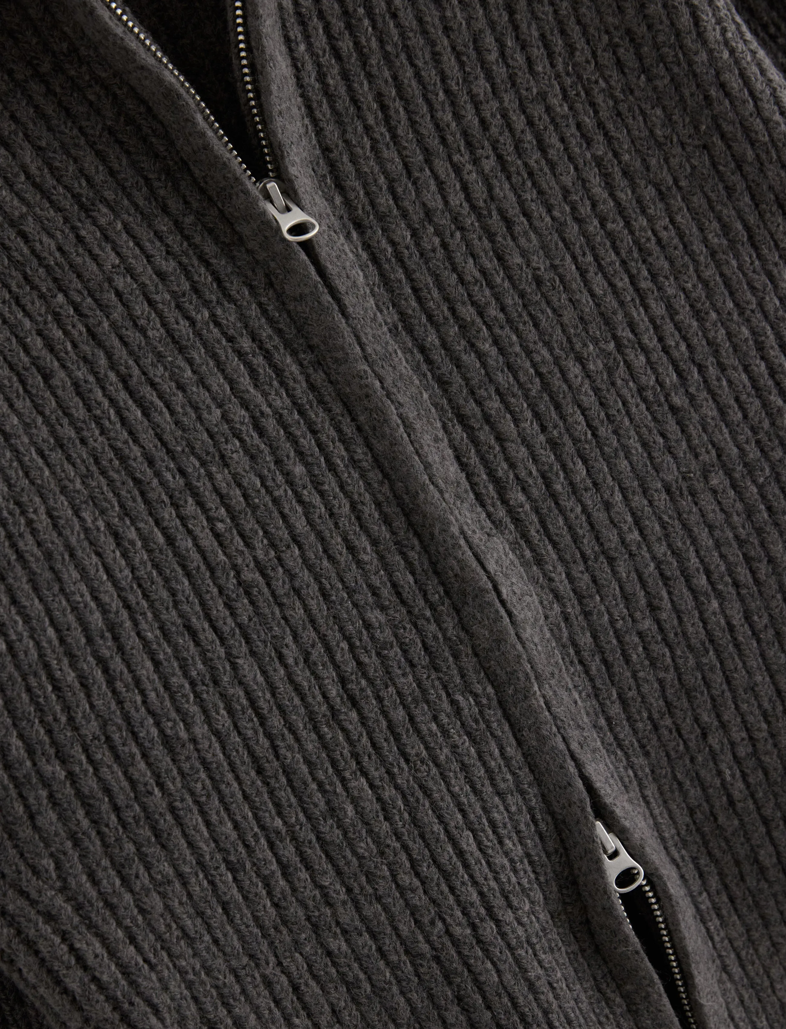 Lindex - Knitted zip cardigan - kardiganid - dark grey - 5