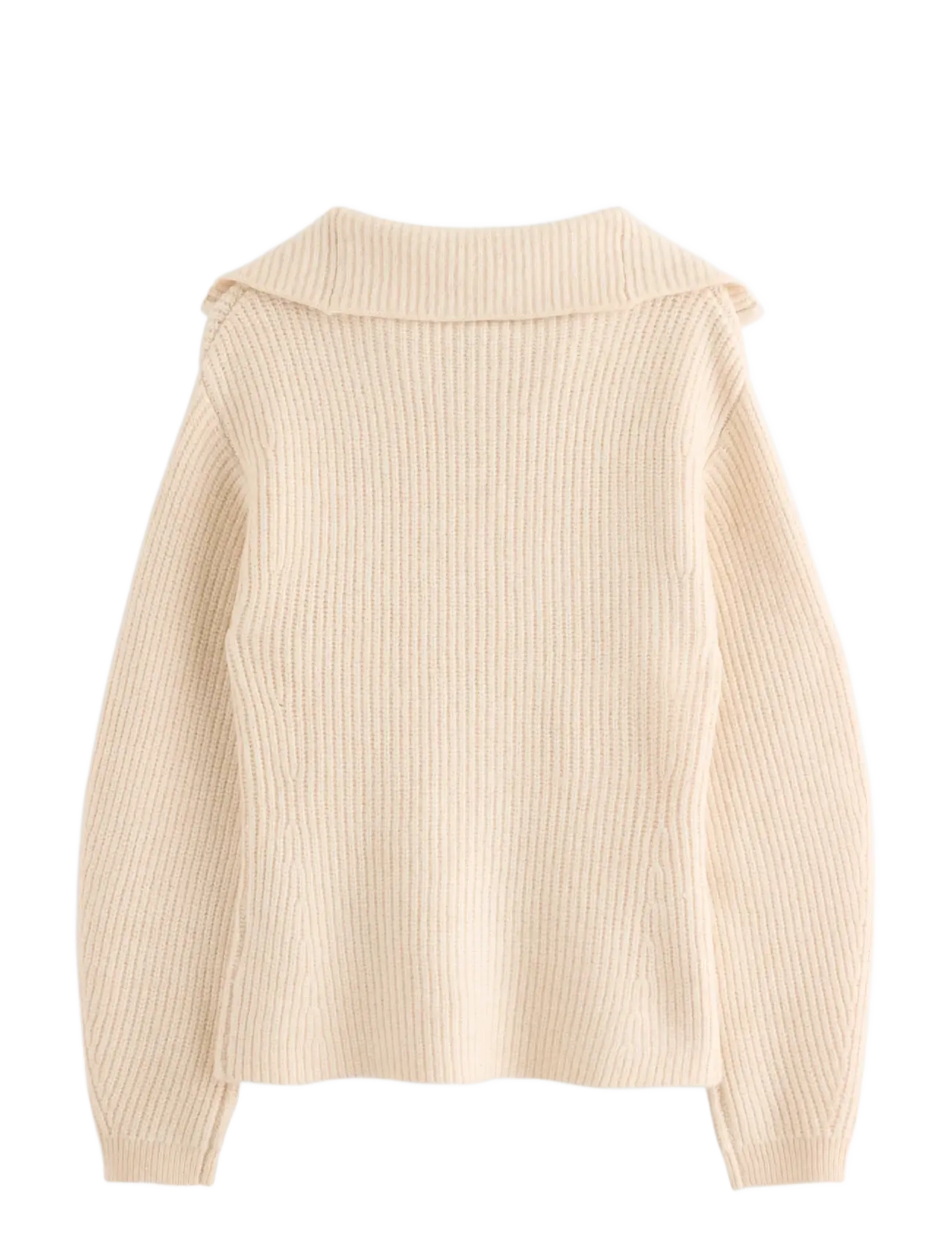 Lindex - Knitted zip cardigan - light beige - 2