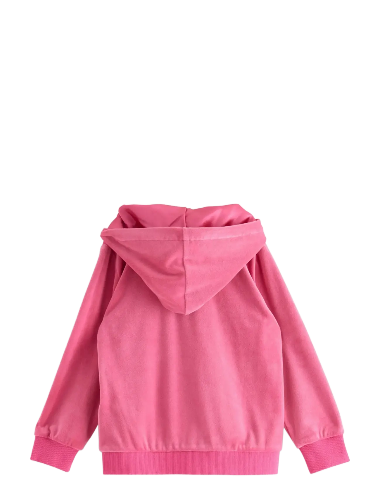 Lindex - Hoodie in velour - pink - 1
