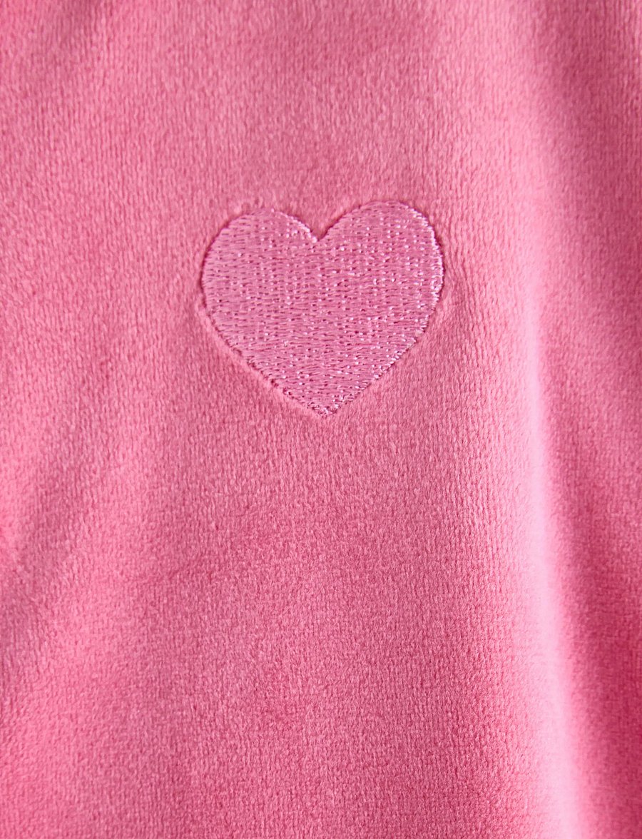 Lindex - Hoodie in velour - kapuzenpullover - pink - 2