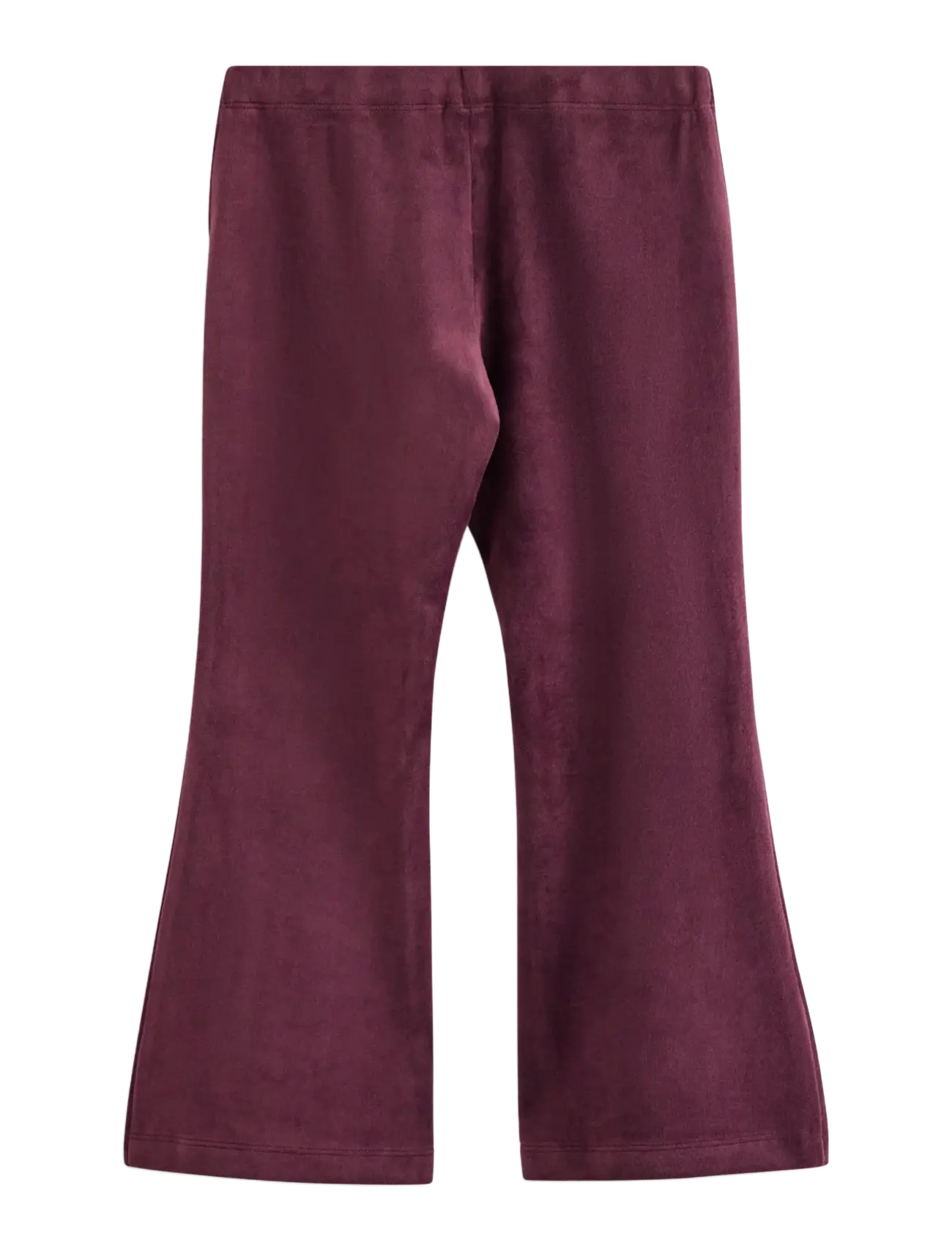 Lindex - Solid flared leggings in velour - dark lilac - 2