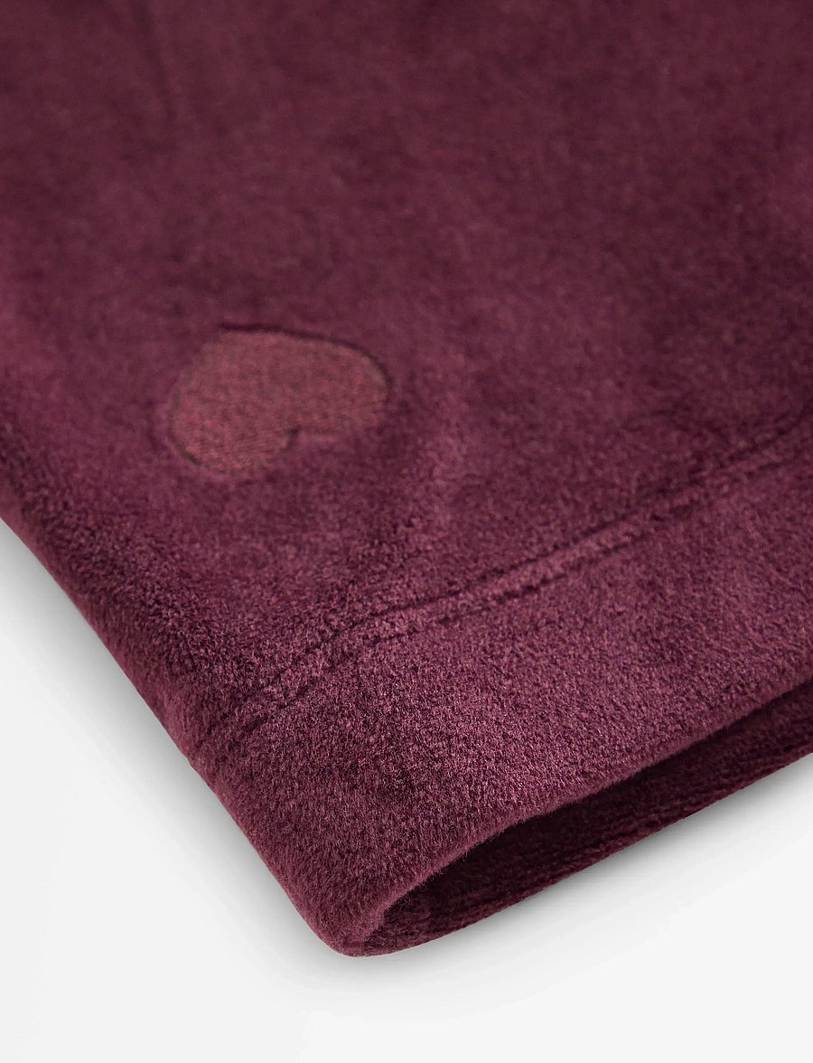 Lindex - Solid flared leggings in velour - leggings - dark lilac - 5