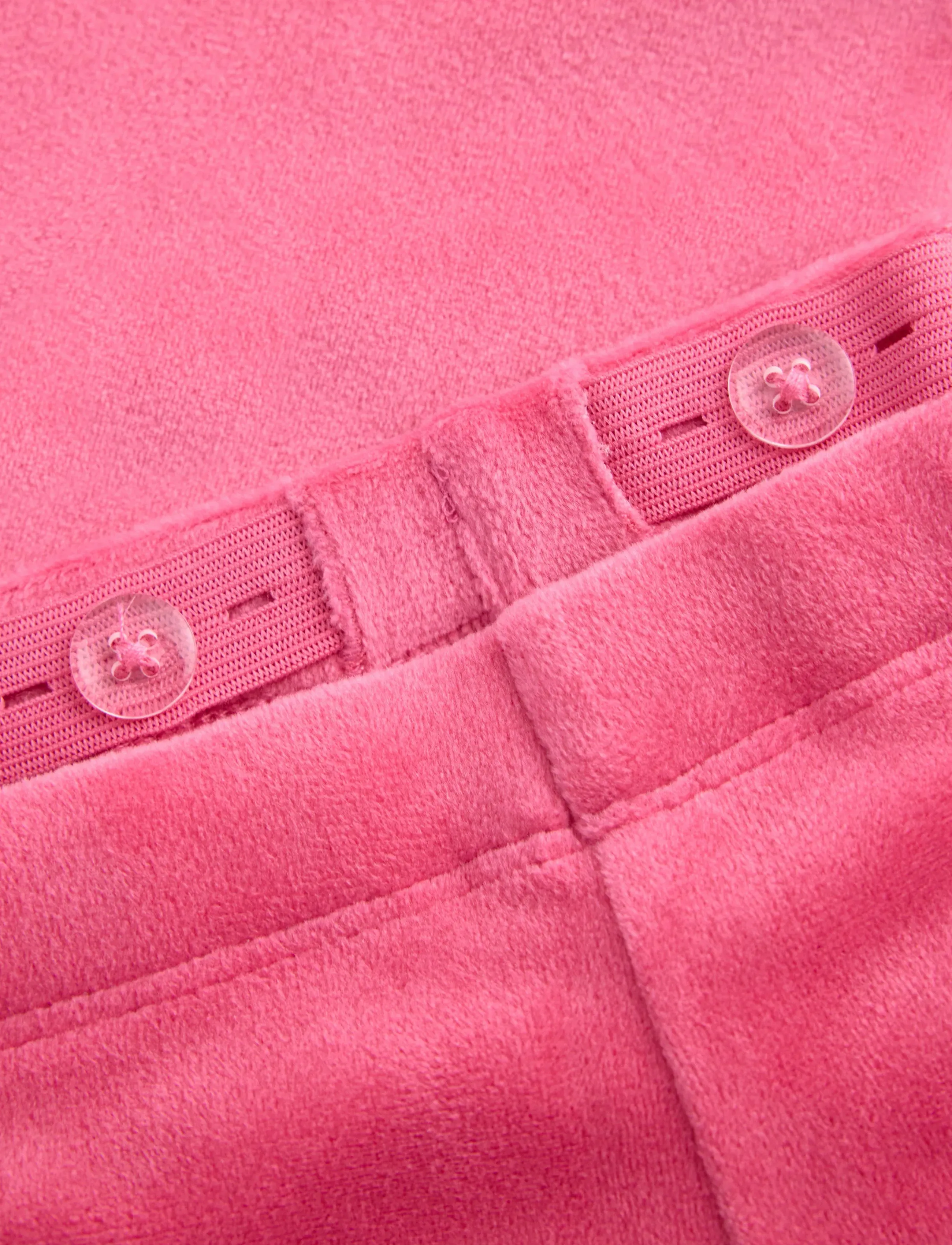 Lindex - Solid flared leggings in velour - leggings - pink - 5