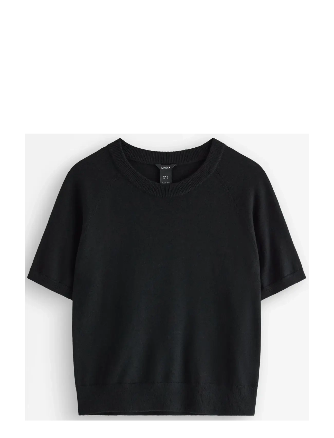Lindex Fine-knit top in merino wool - Kampsunid - BLACK / black