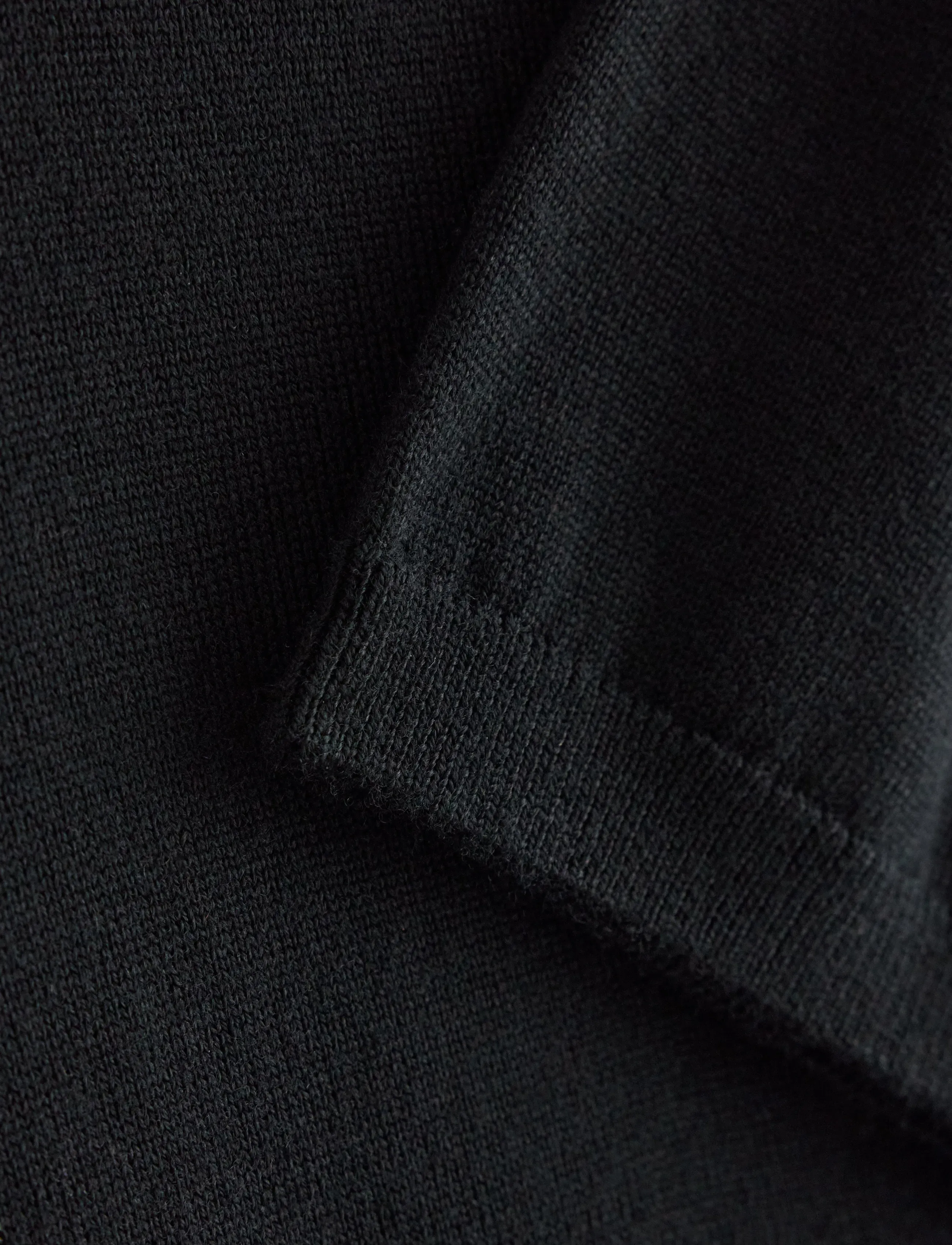 Lindex - Fine-knit top in merino wool - black - 5