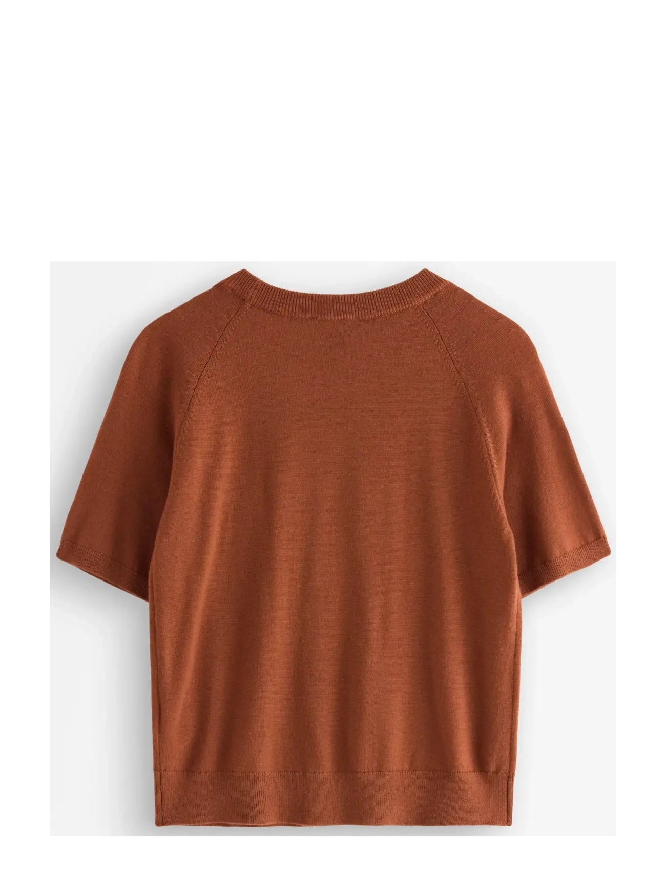 Lindex - Fine-knit top in merino wool - dusty orange - 2