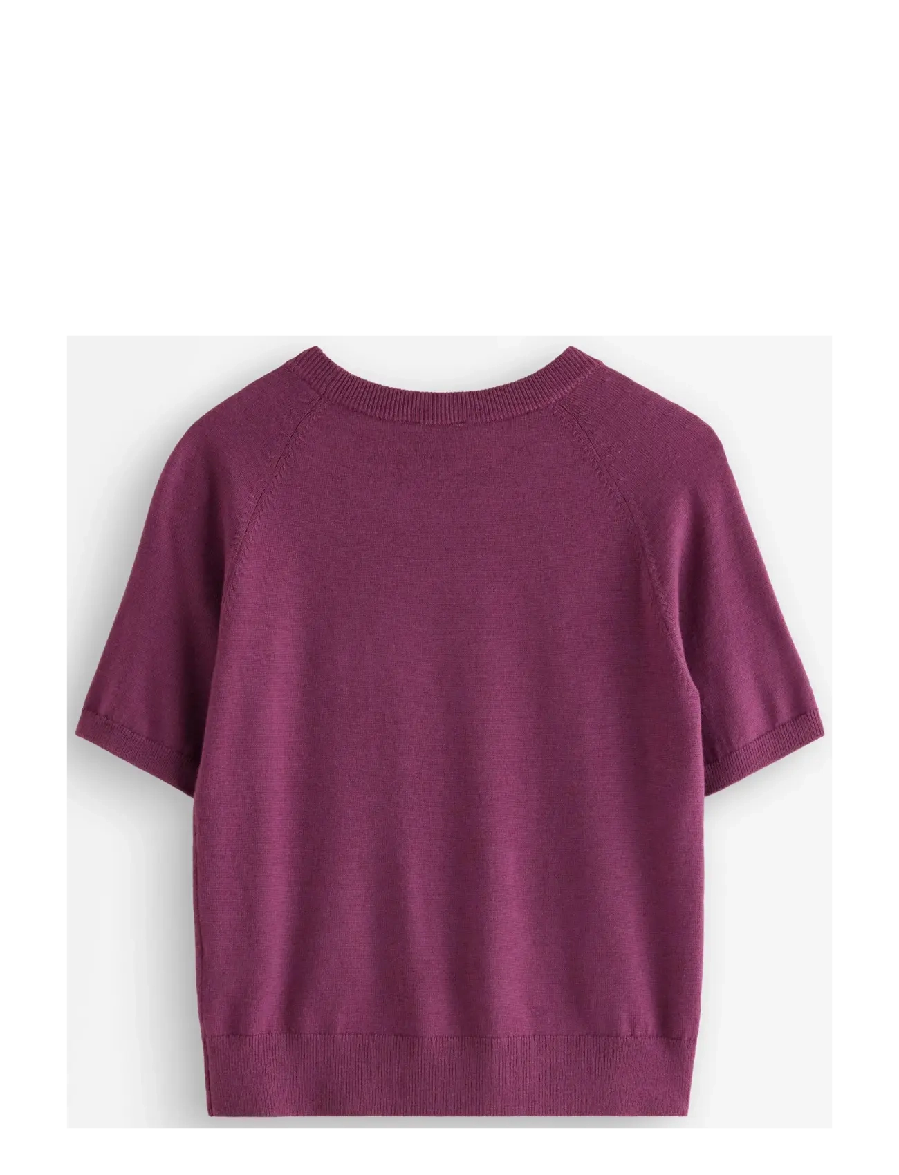Lindex - Fine-knit top in merino wool - lilac - 2