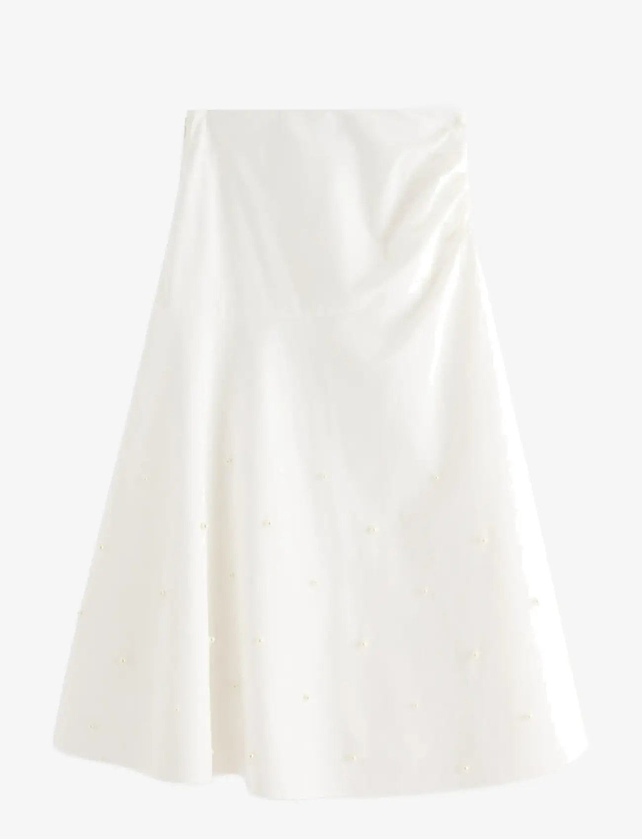 Lindex - Midi skirt with pearls - midi-röcke - white - 2