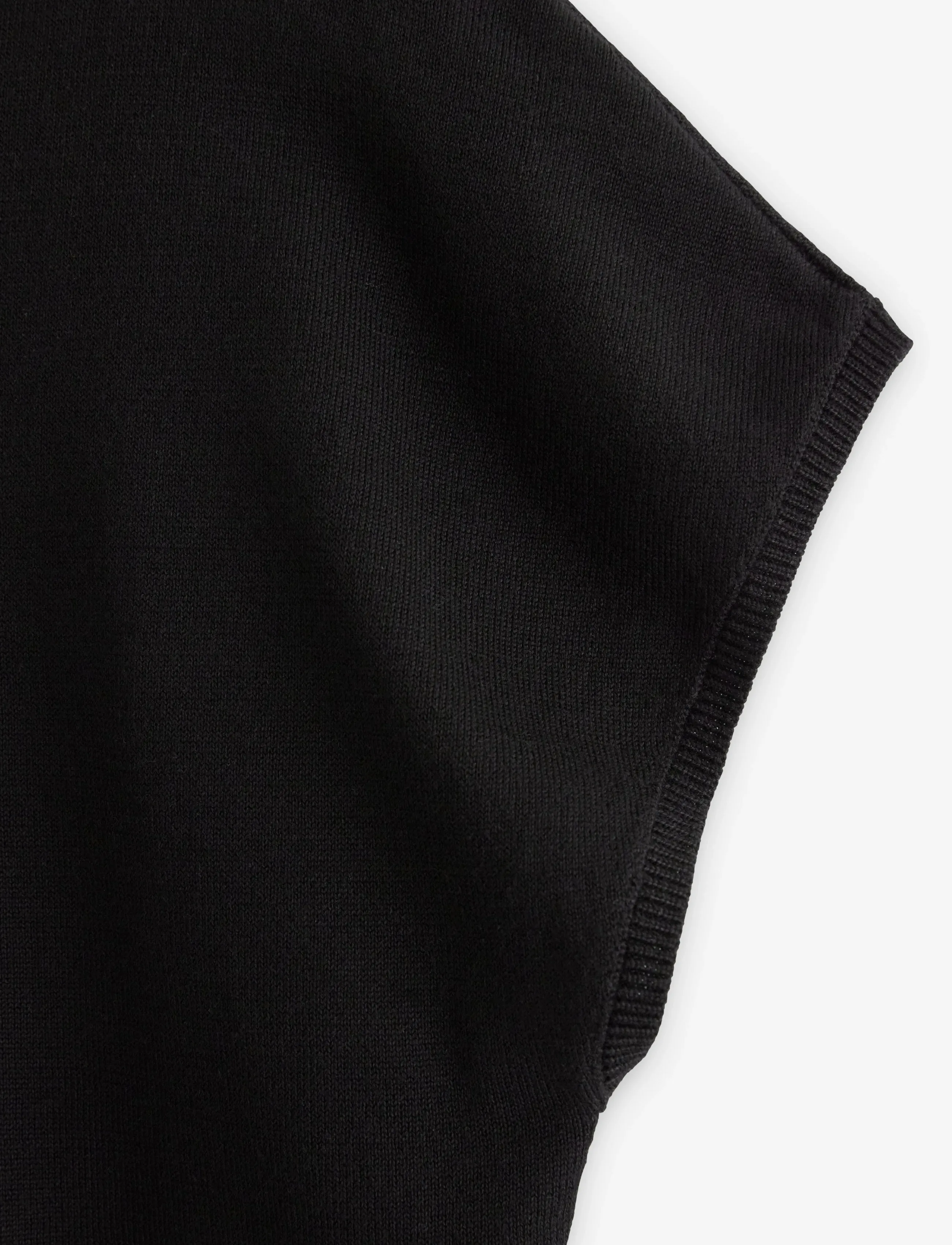 Lindex - Fine-knit short-sleeved top - black - 5