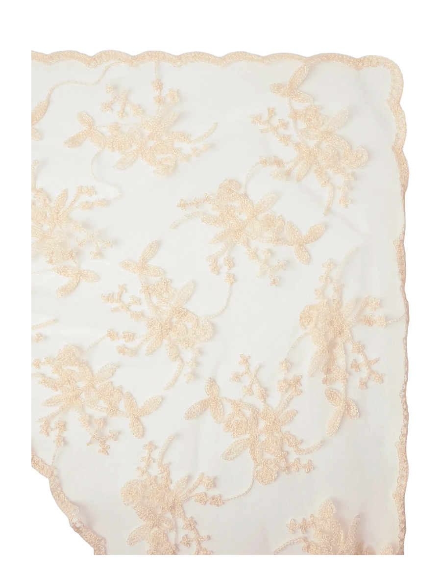 Lindex - Scarf with lace - schals - offwhite - 1