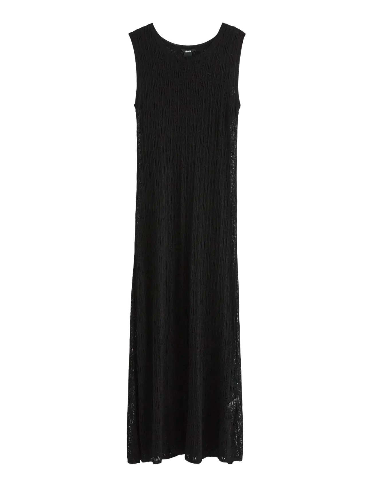 LINDEX Pattern Knit Midi Kleid Schwarz - L - Damen