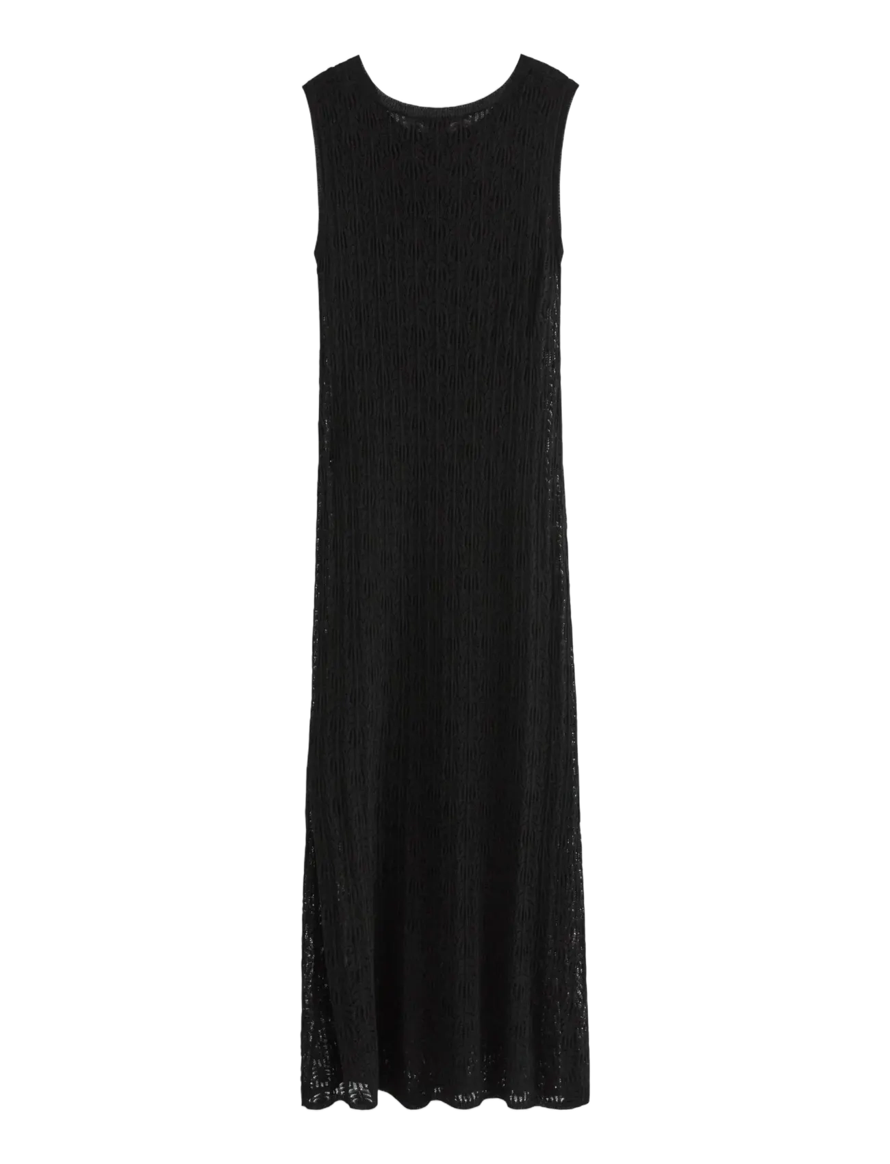 Lindex - Pattern knit midi dress - black - 2