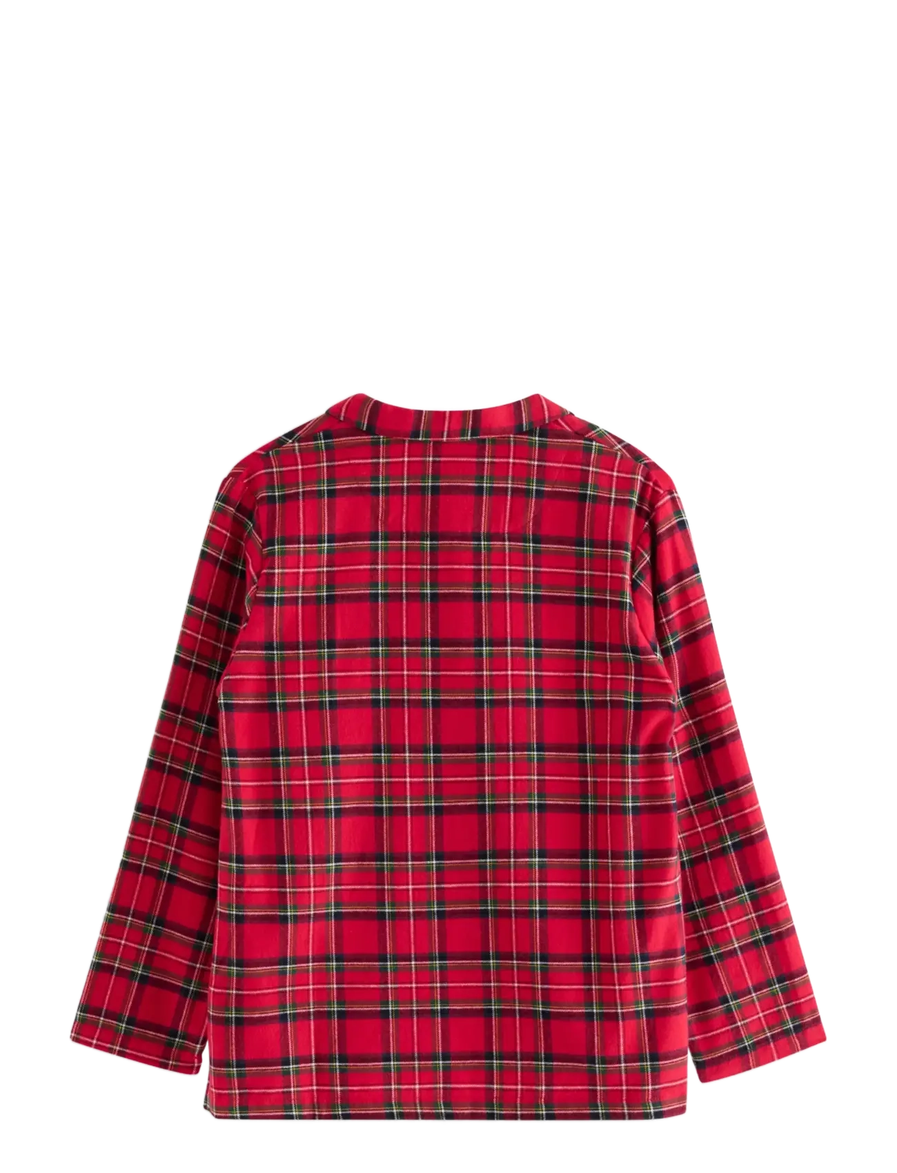 Lindex - Pyjama shirt in flannel - red - 1