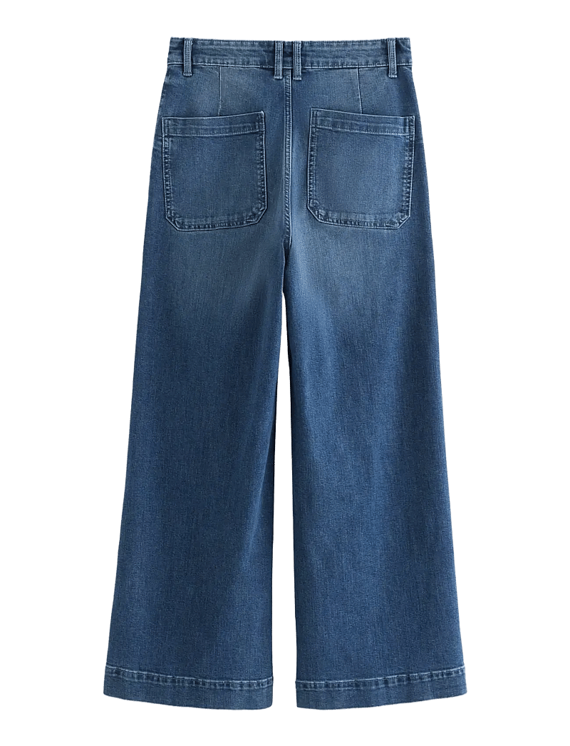 Lindex - WIDE jeans with high waist - brede jeans - denim blue - 2