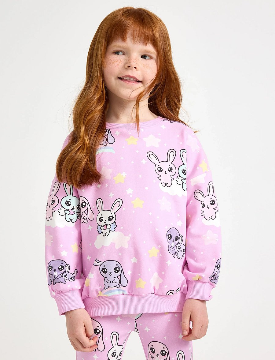 Lindex - Sweatshirt with brushed inside - sweatshirts - light lilac - 0