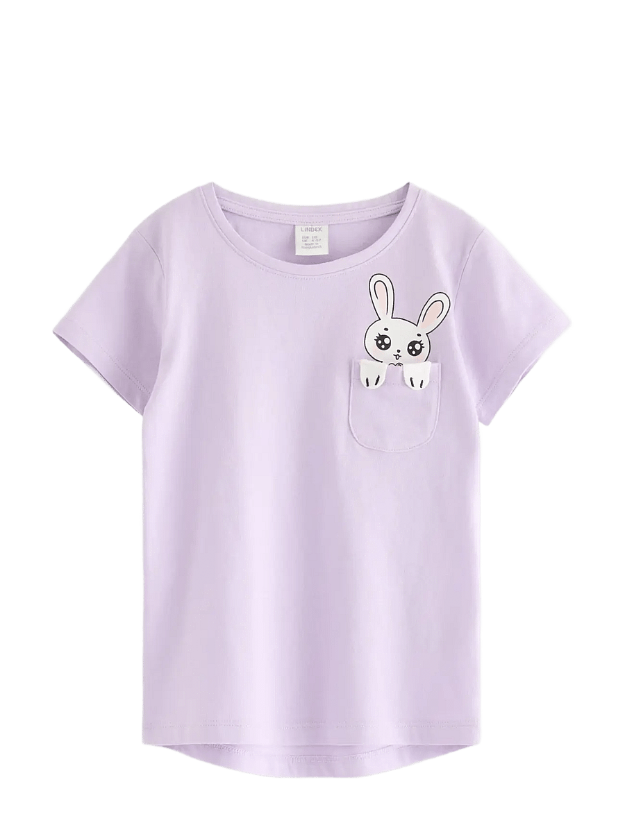 Lindex - Short sleeved top - kurzärmelige - light lilac - 1