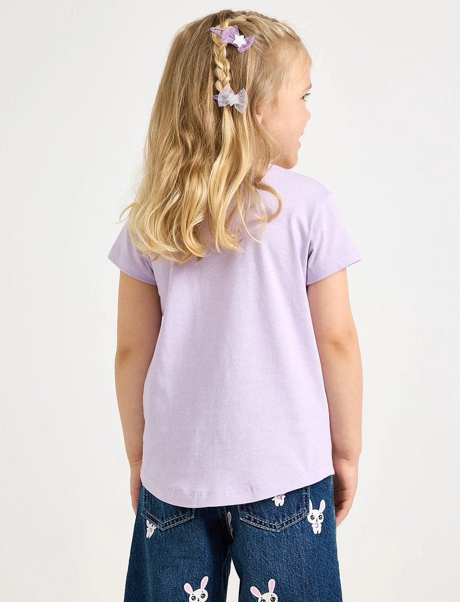 Lindex - Short sleeved top - kurzärmelige - light lilac - 3