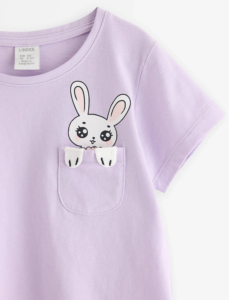 Lindex - Short sleeved top - kurzärmelige - light lilac - 5
