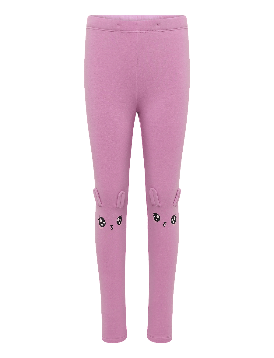 Lindex - Leggings bunnie face knees - leggings - light lilac - 1