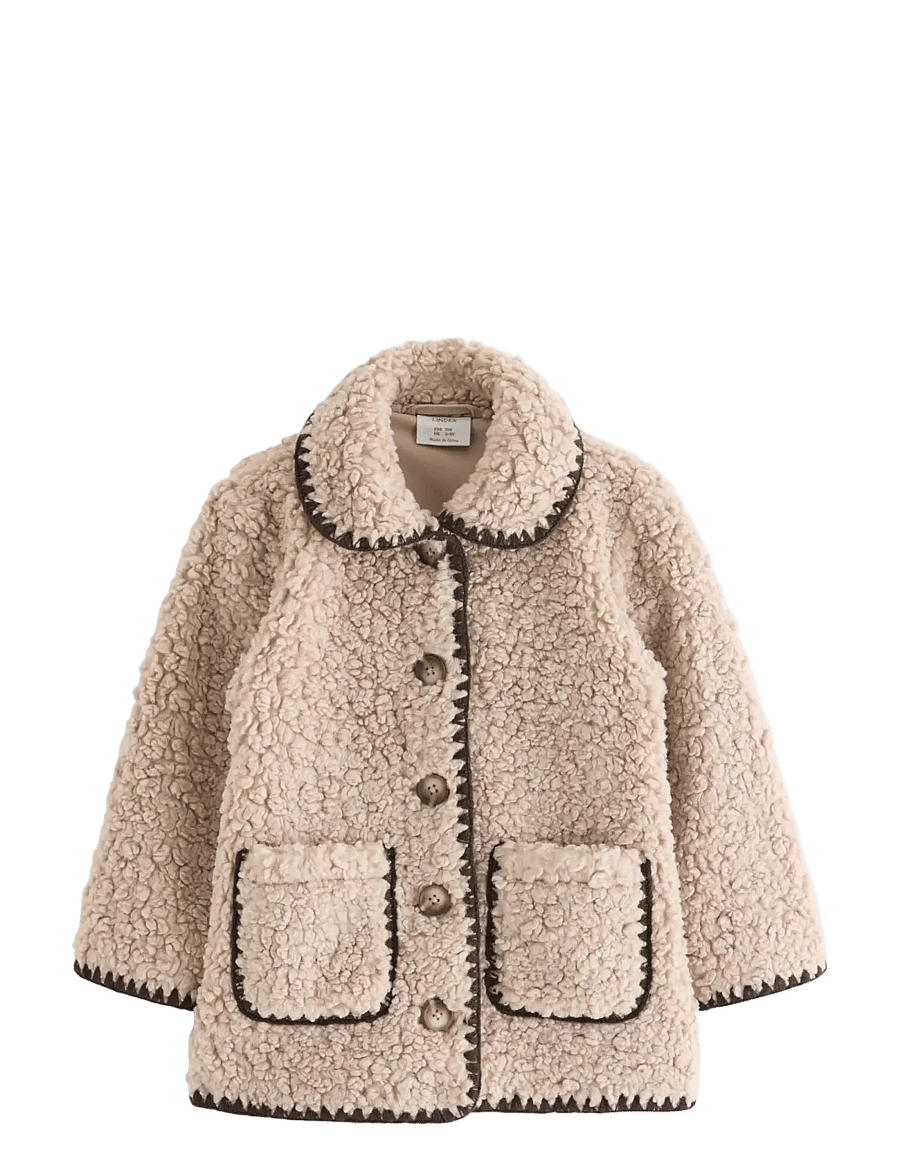 Lindex - Teddy jacket - fleecejacken - dusty beige - 1