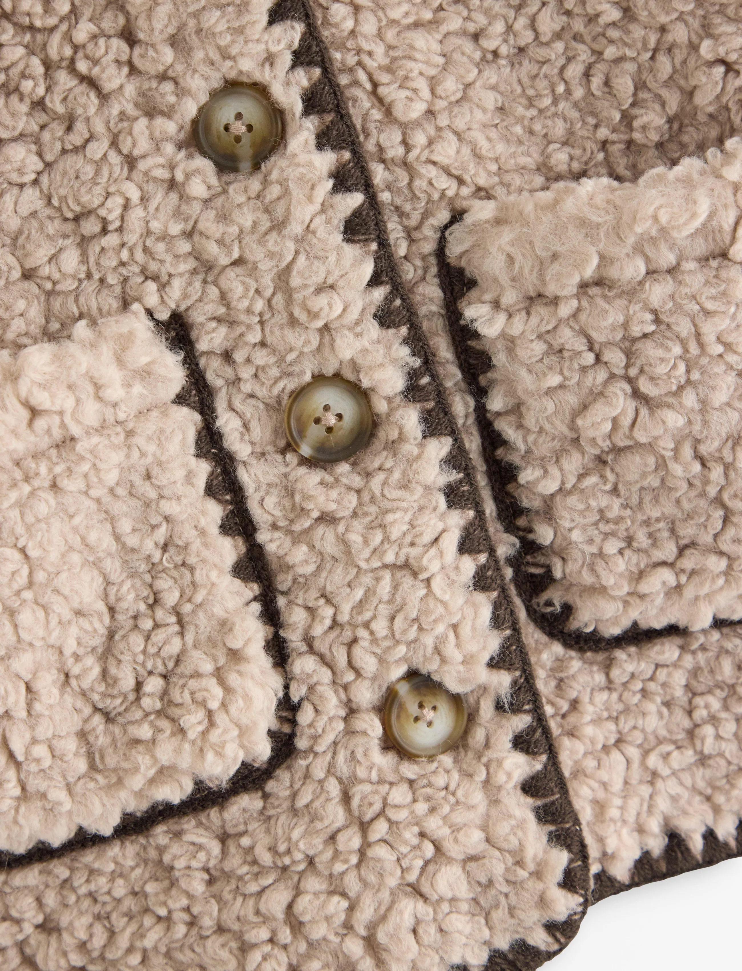 Lindex - Teddy jacket - fleece jackets - dusty beige - 5