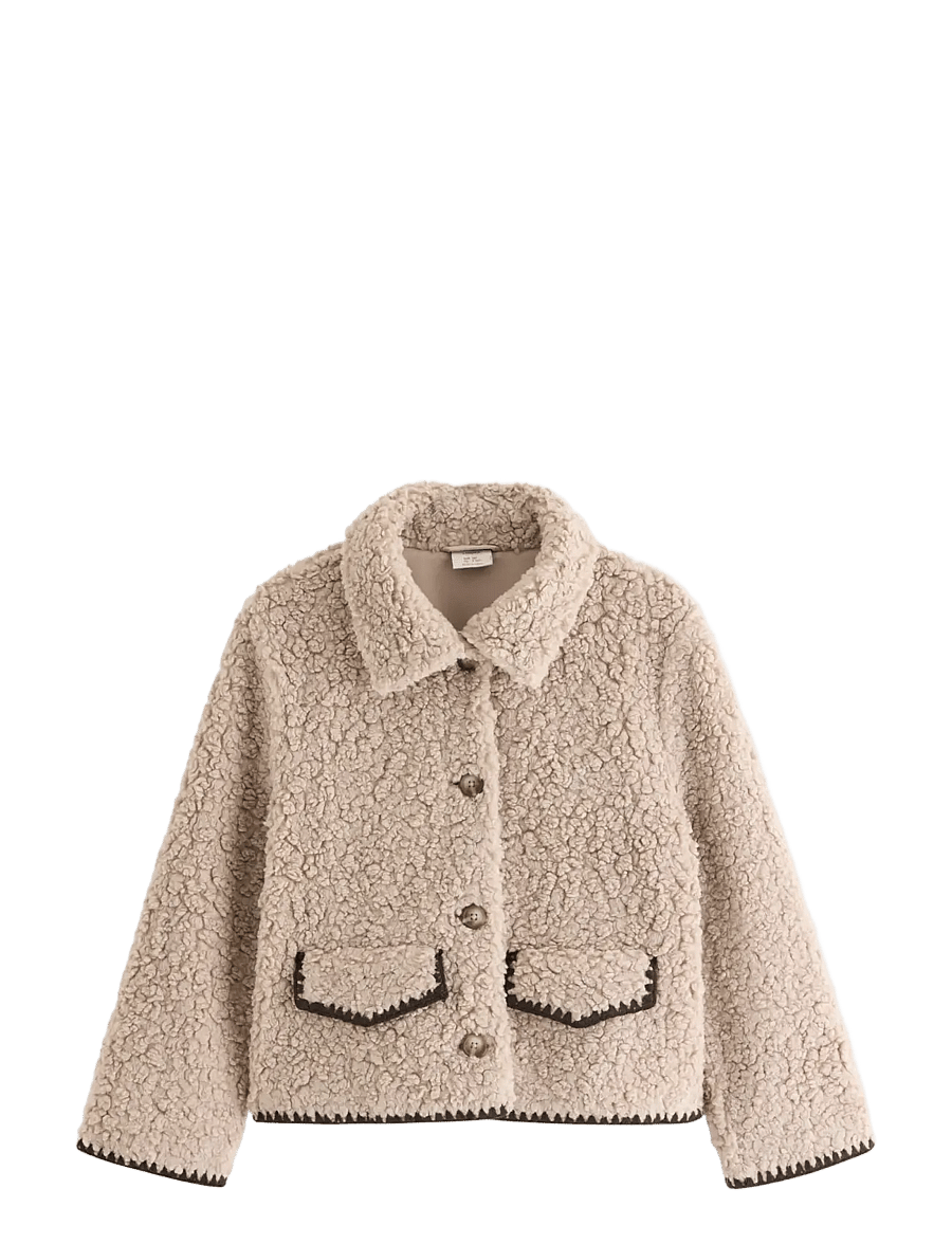 Lindex - Teddy jacket - dusty beige - 1