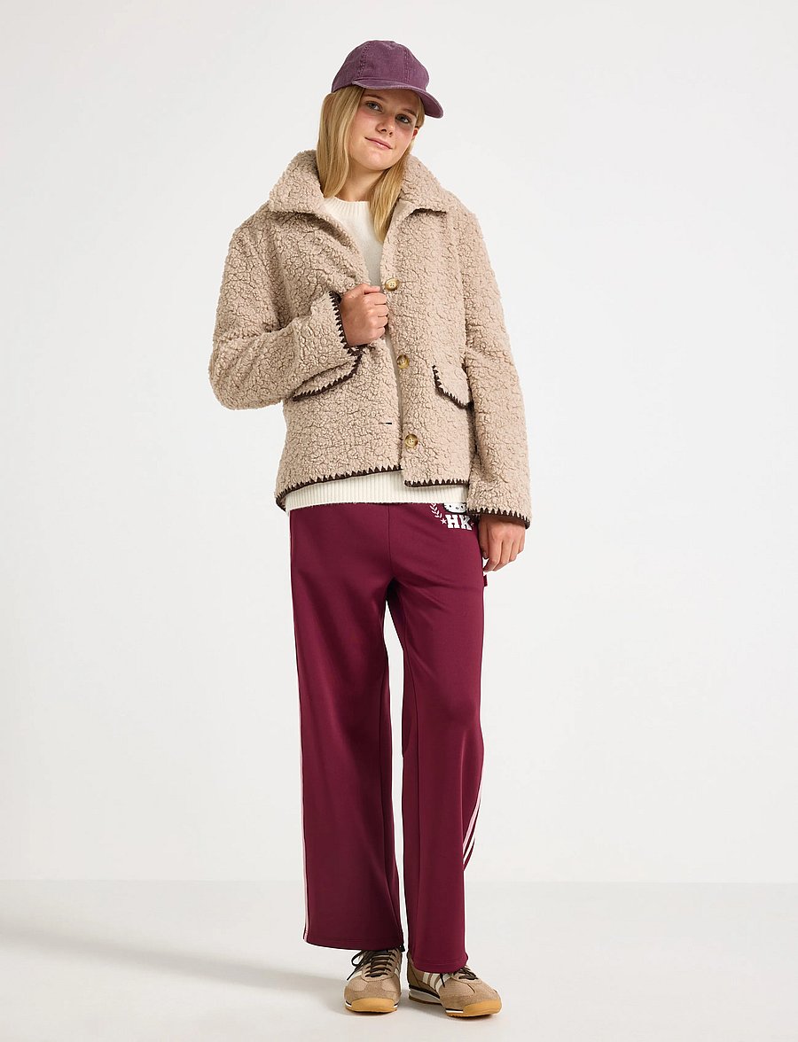 Lindex - Teddy jacket - dusty beige - 0