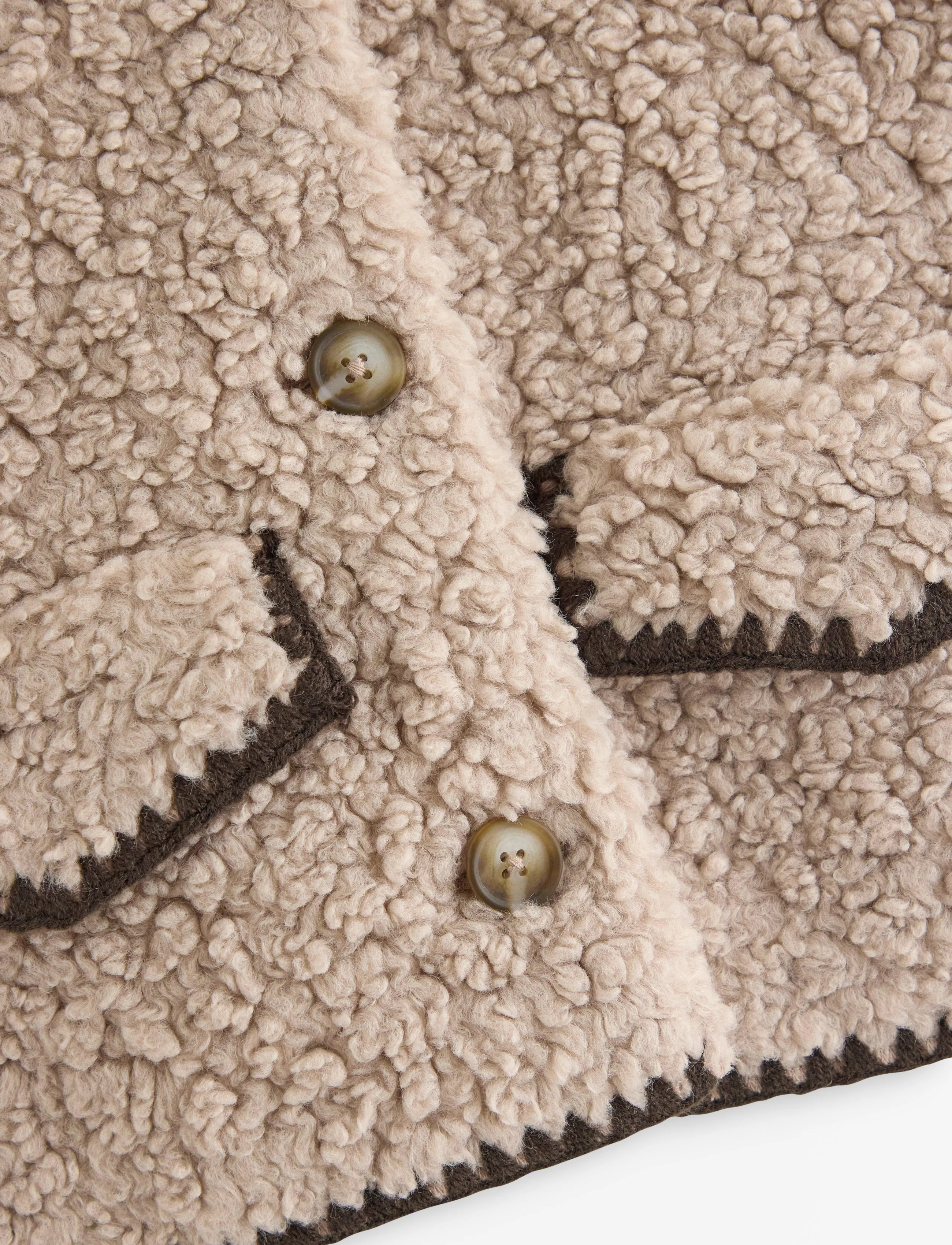 Lindex - Teddy jacket - dusty beige - 5