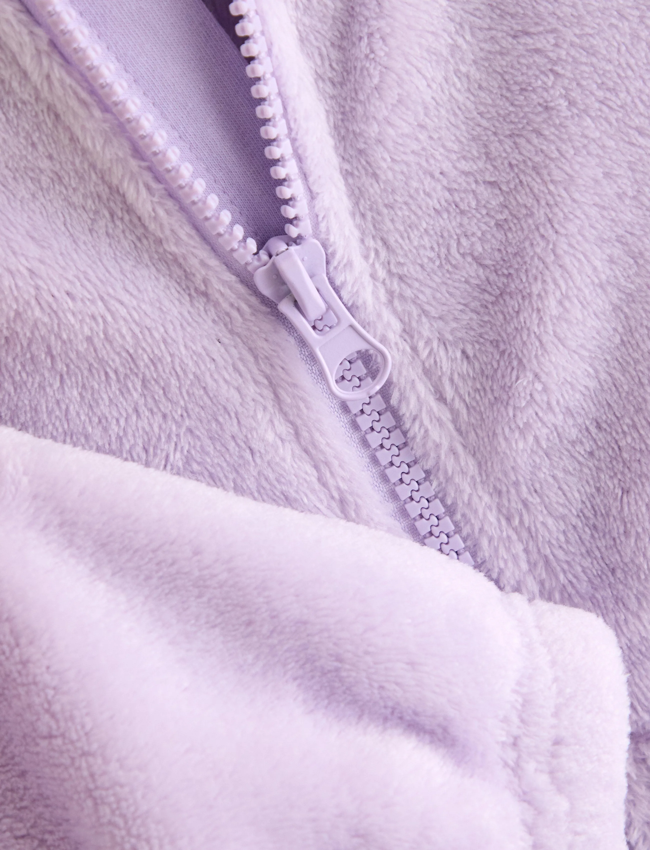 Lindex - Hoodie in pile - light lilac - 2