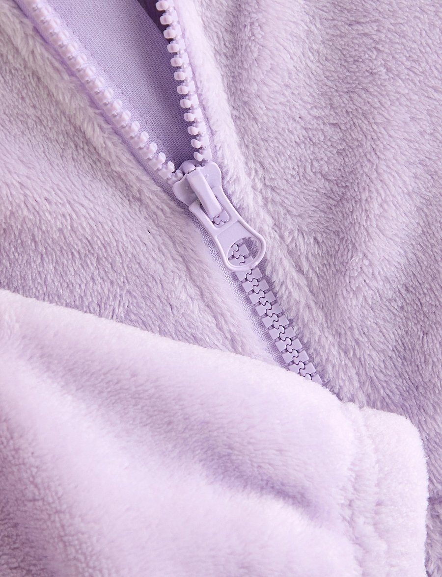 Lindex - Hoodie in pile - light lilac - 2