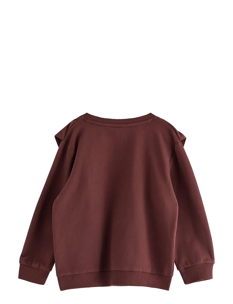 Lindex - Sweatshirt with brushed inside - dark brown - 1
